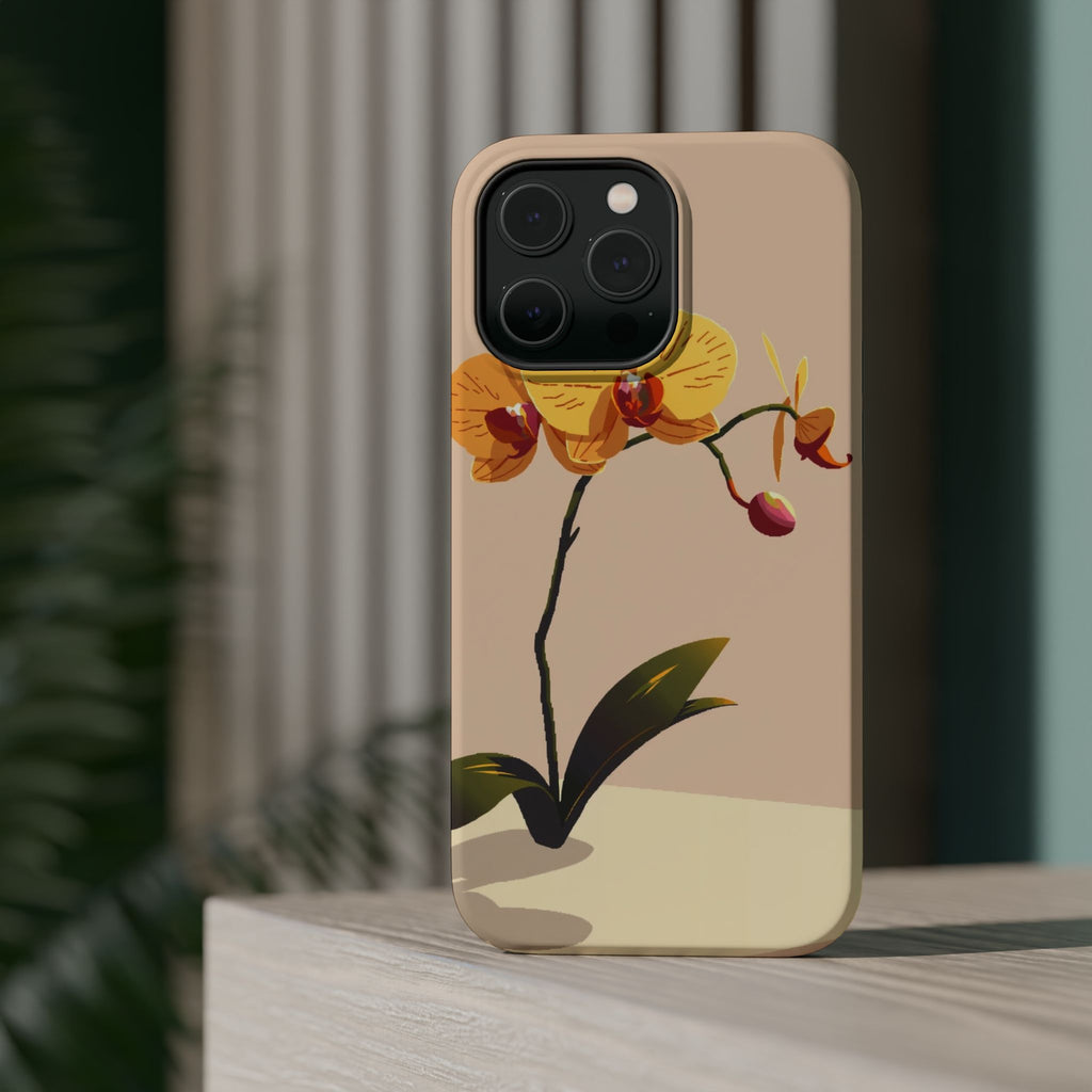 iPhone Orchid Study Pixel Art -Bit Bold Modern Everyday Snap Case · iPhone Case