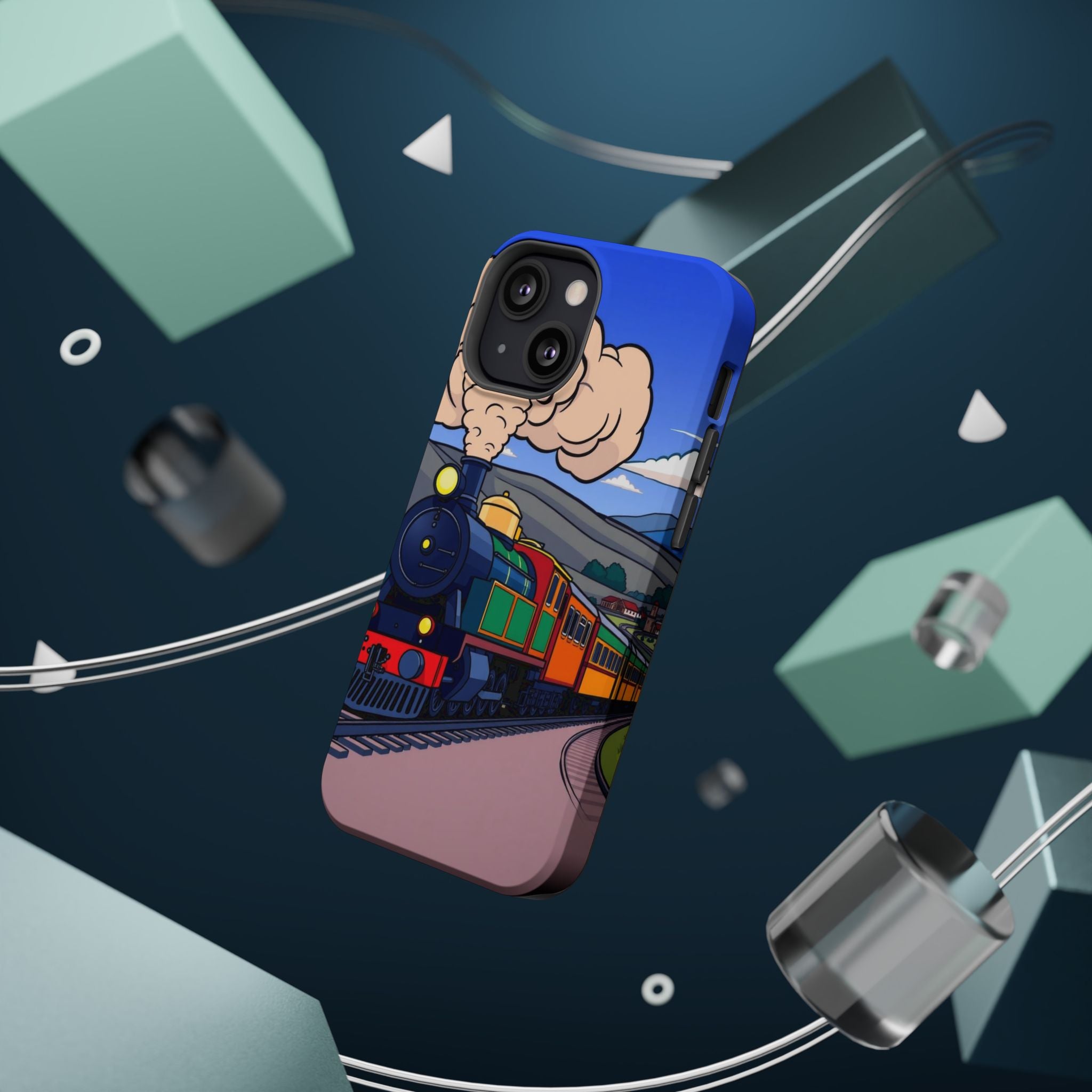 iPhone Steam Locomotive Puff Kids Fun iPhone Phone Case Gift Slim · iPhone Case