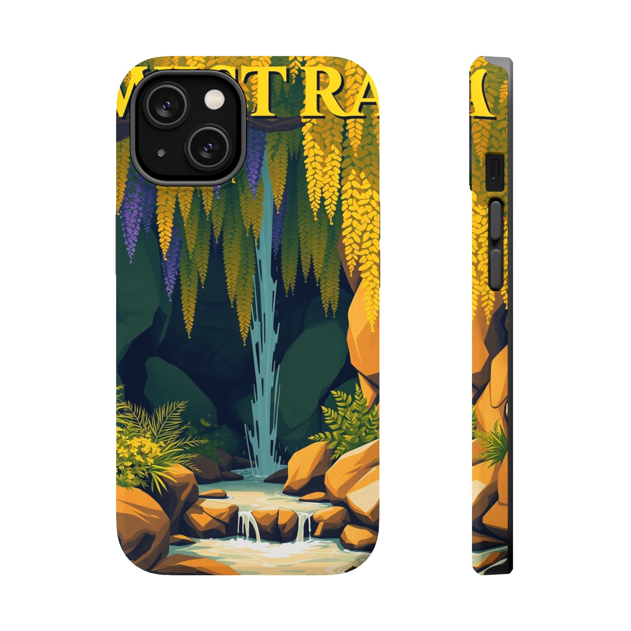 iPhone Wisteria Cascade Vintage Retro Poster Slim iPhone Everyday · iPhone Case