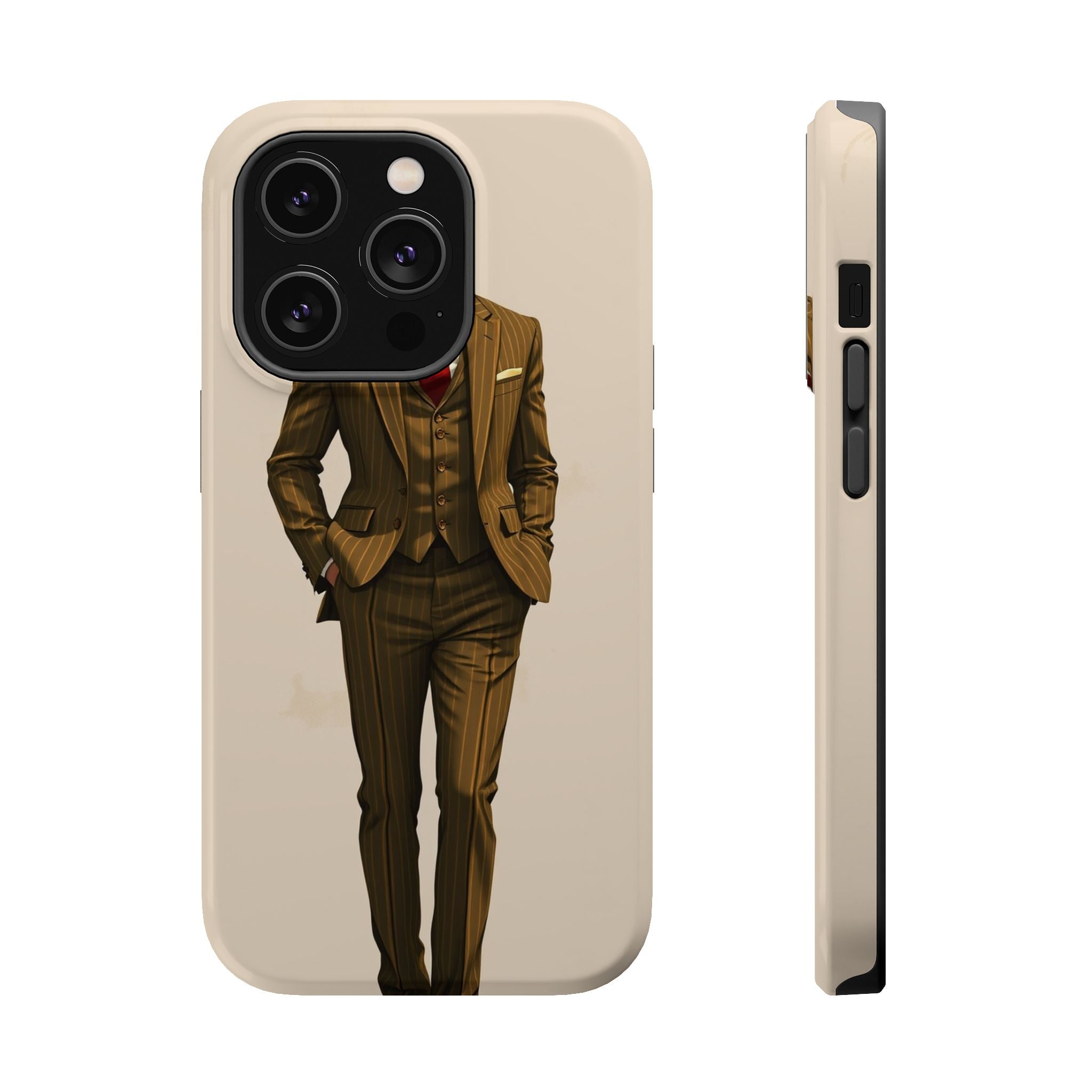iPhone Pinstripe Suit Grunge Distressed Slim Everyday Designer Case · iPhone Cas