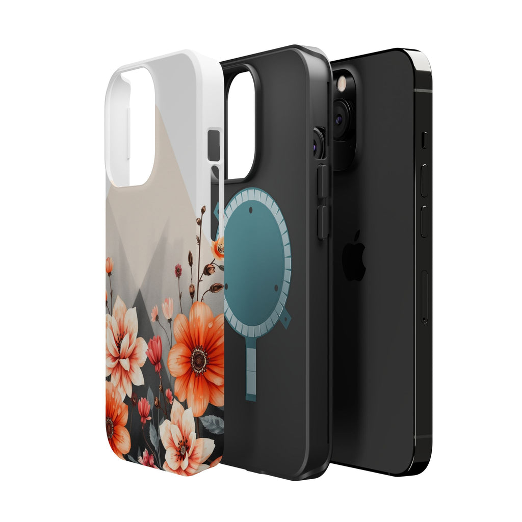 iPhone Floral Geometric Vibrant Design Slim Snap Case · iPhone Case