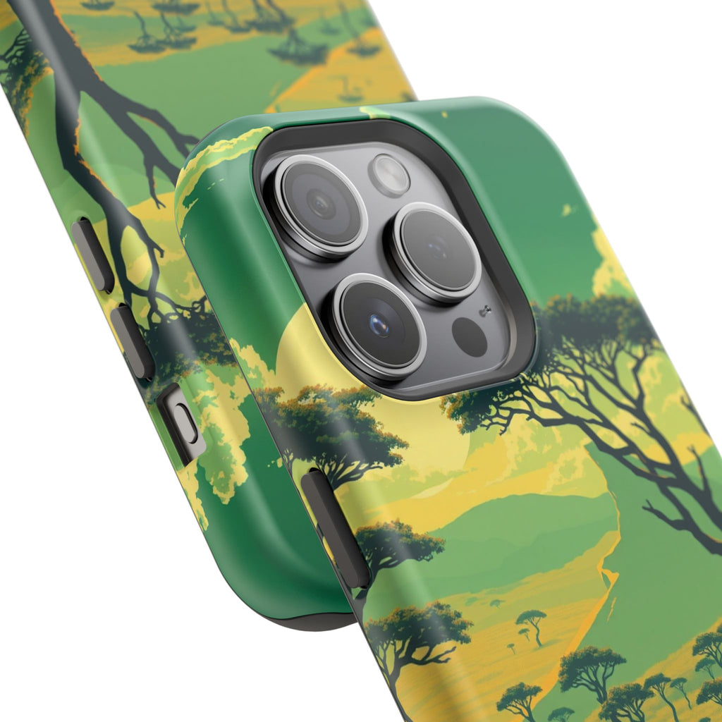 iPhone Savanna Horizon Pixel Art -Bit Slim Everyday Designer Case · iPhone Case