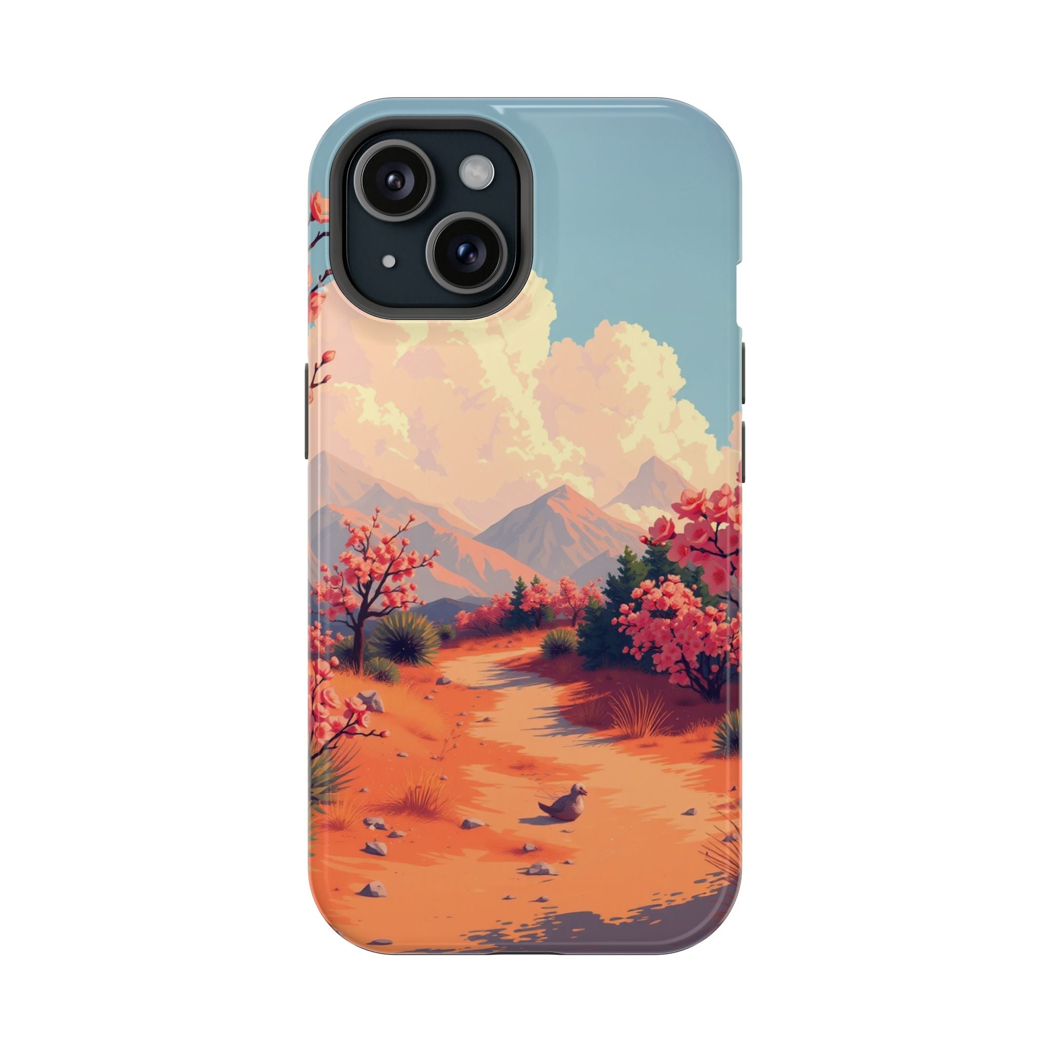 iPhone Burnt Orange And Sand Blossom Trail Slim iPhone Everyday · iPhone Case
