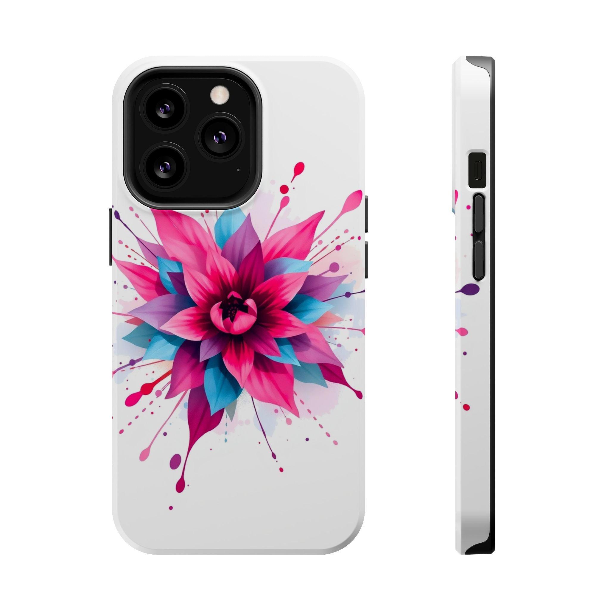 iPhone Floral Watercolor Splash Electric Art Slim iPhone Everyday · iPhone Case