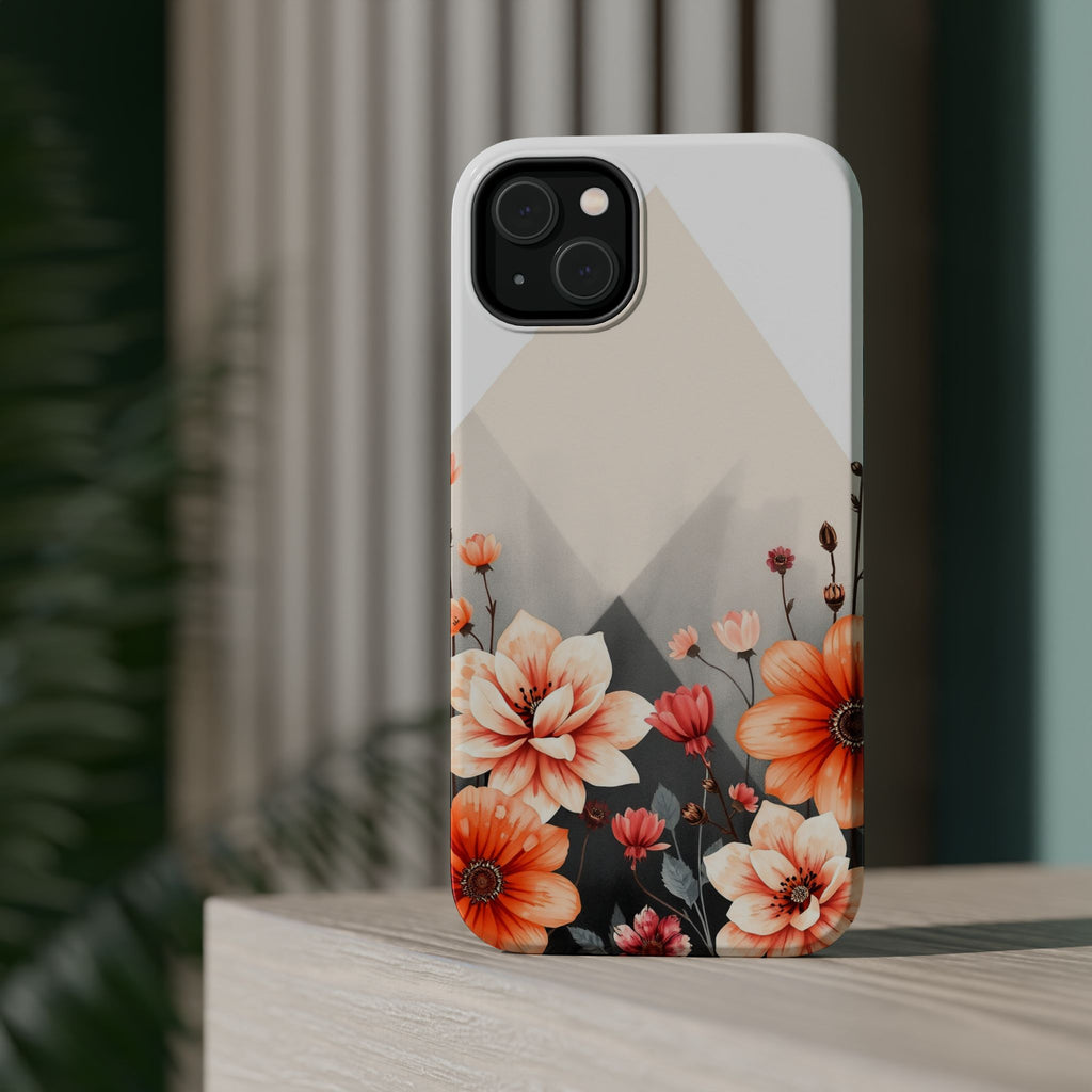 iPhone Floral Geometric Vibrant Design Slim Snap Case · iPhone Case