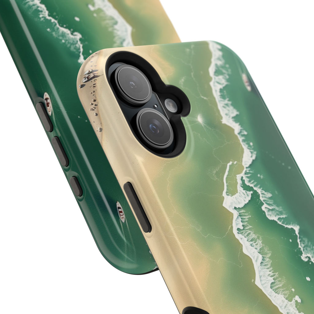 iPhone Shoreline Aerial Bold Art Bold Modern Everyday Snap Case · iPhone Case