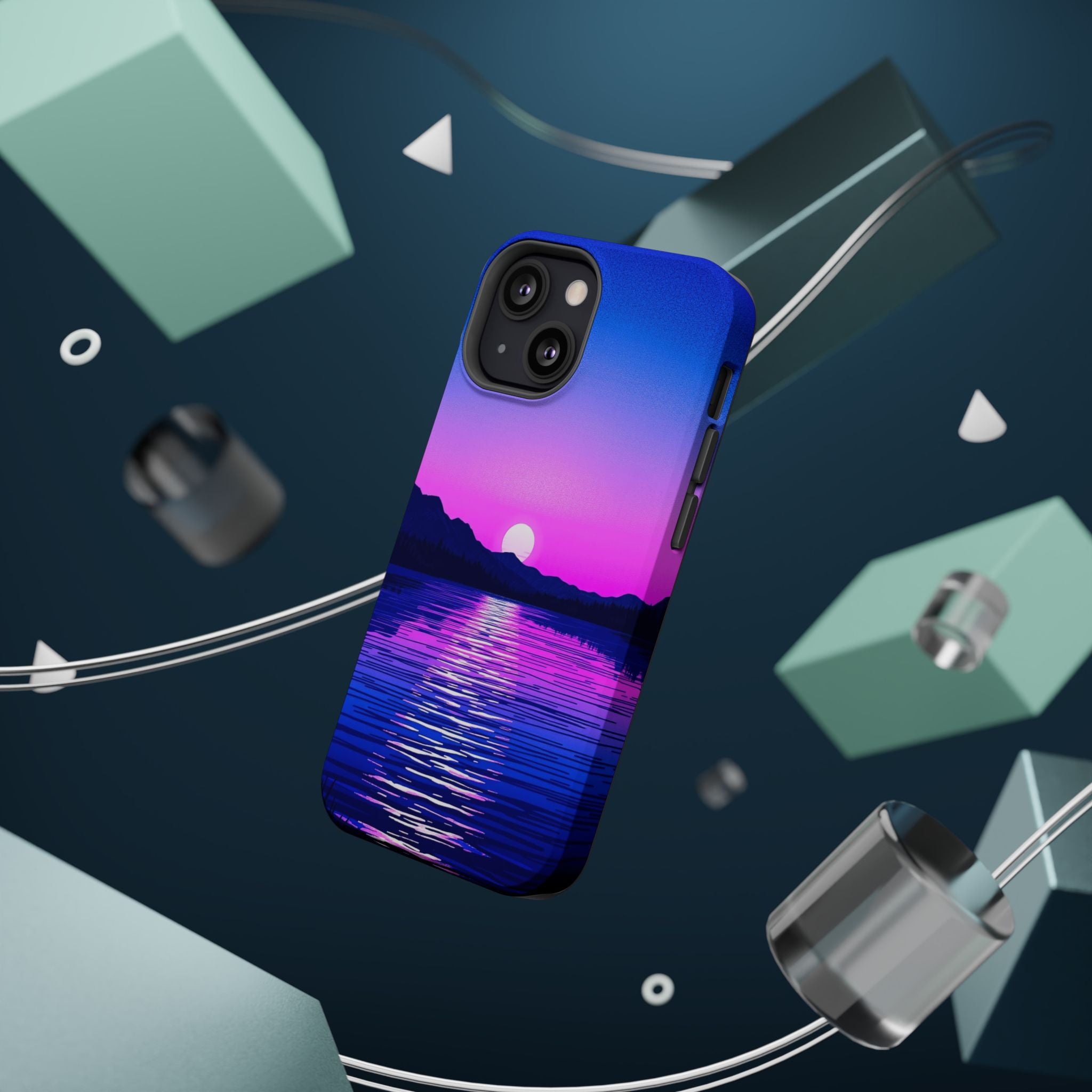 iPhone Indigo And Violet Lake at Twilight Slim iPhone Everyday Designer · iPhone