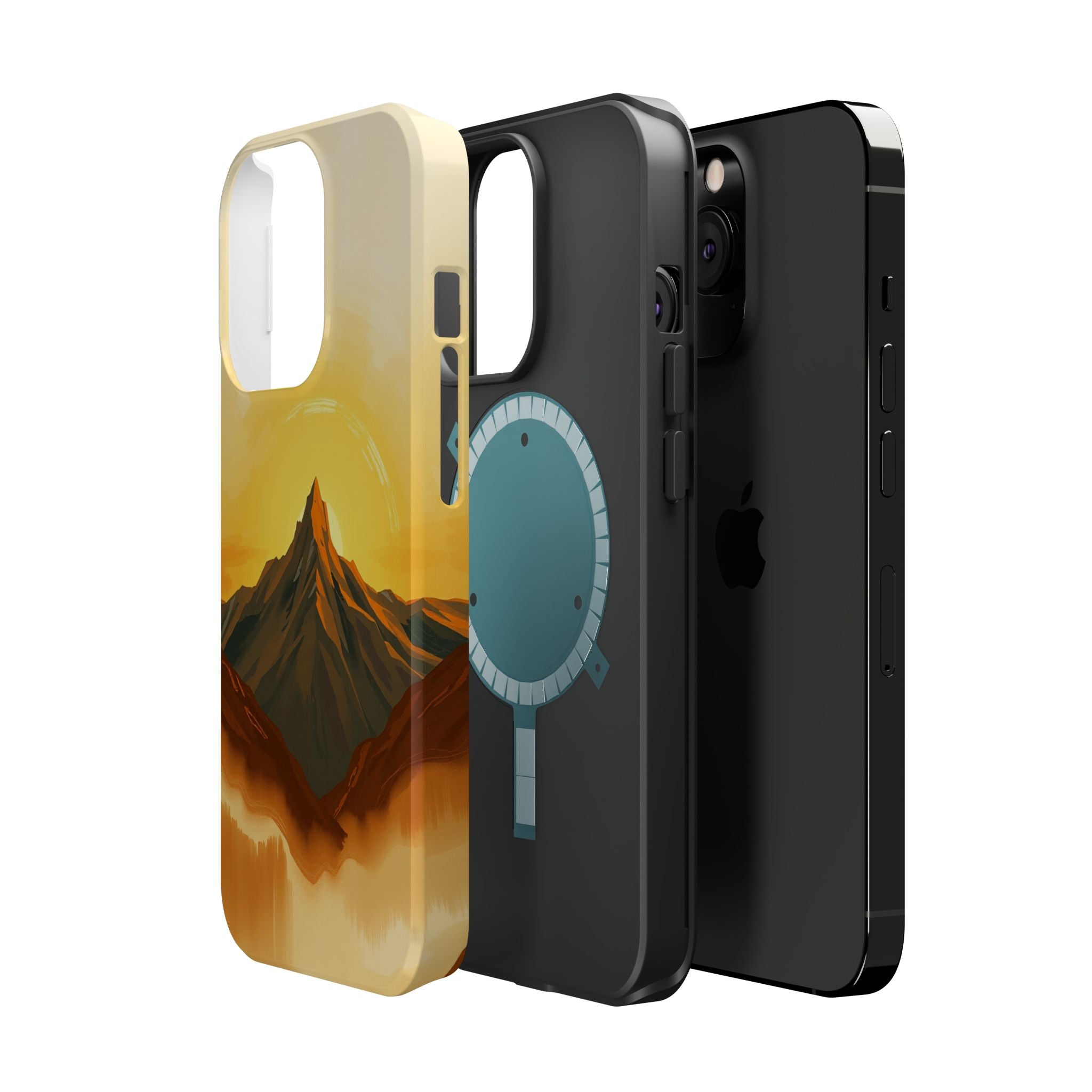 iPhone Mustard And Rust Mountain at Sunrise Slim iPhone Everyday · iPhone Case