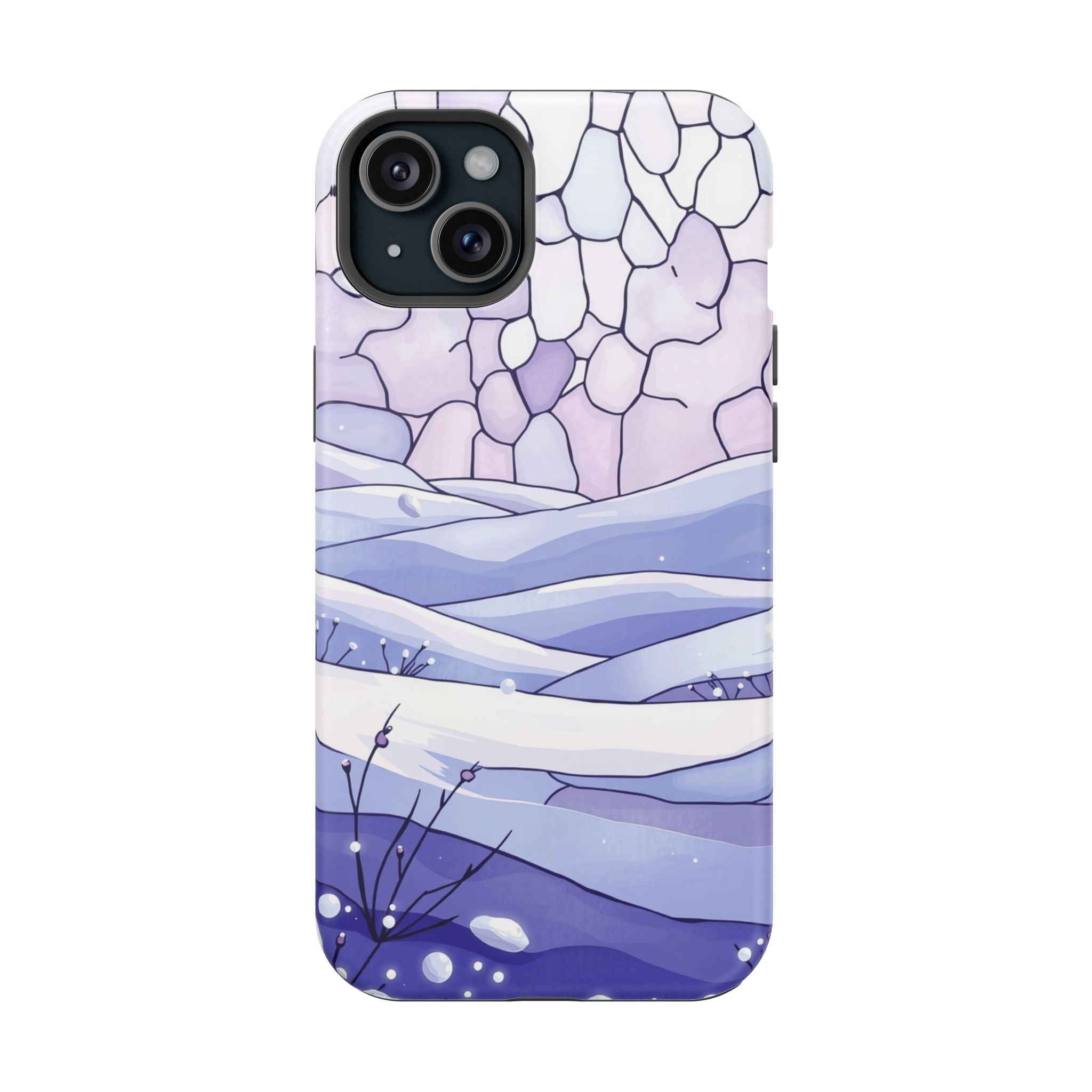 iPhone Snow Field Electric Art 11 Bold Modern Everyday Snap Case · iPhone Case
