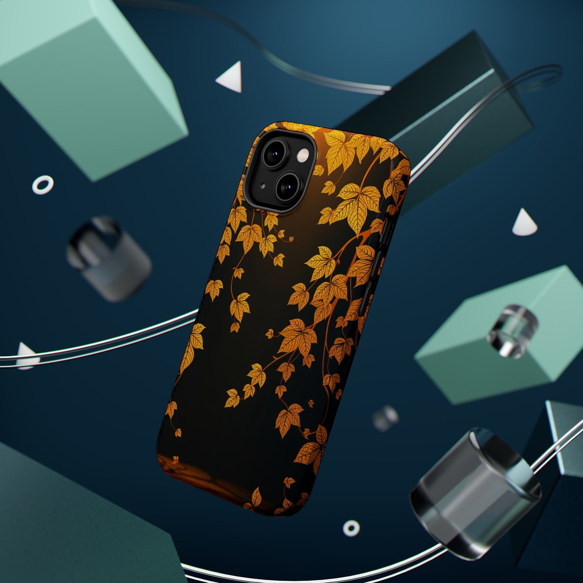 iPhone Mustard And Rust Art Nouveau Vine Slim Everyday iPhone 14 · iPhone Case
