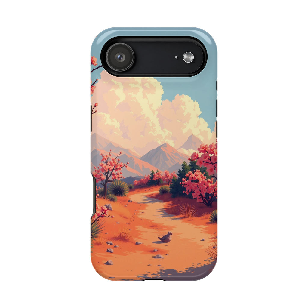 iPhone Burnt Orange And Sand Blossom Trail Slim iPhone Everyday · iPhone Case