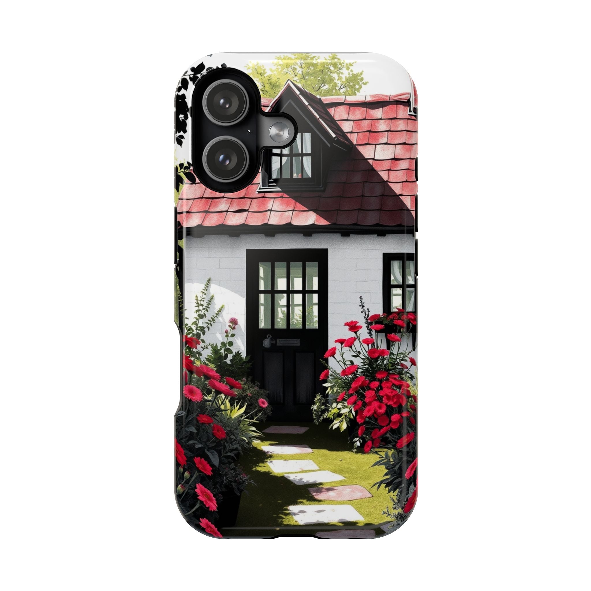iPhone Cottage Garden Vibrant Watercolor Slim Snap Case · iPhone Case