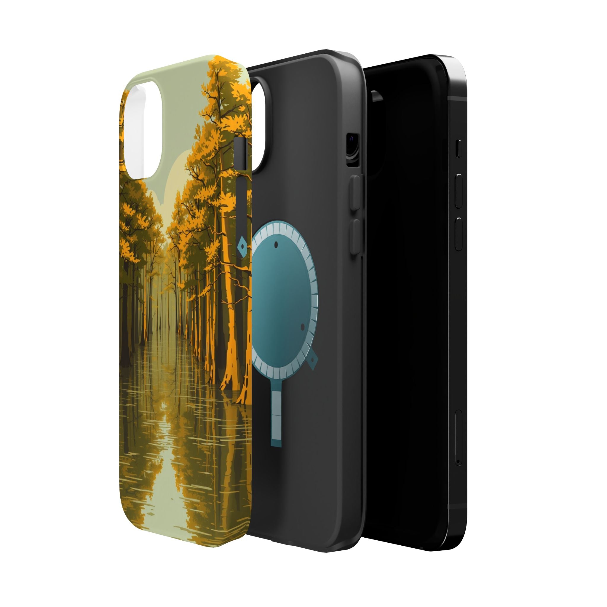 iPhone Cypress Swamp Enchanted Art Bold Modern Everyday Snap Case · iPhone Case