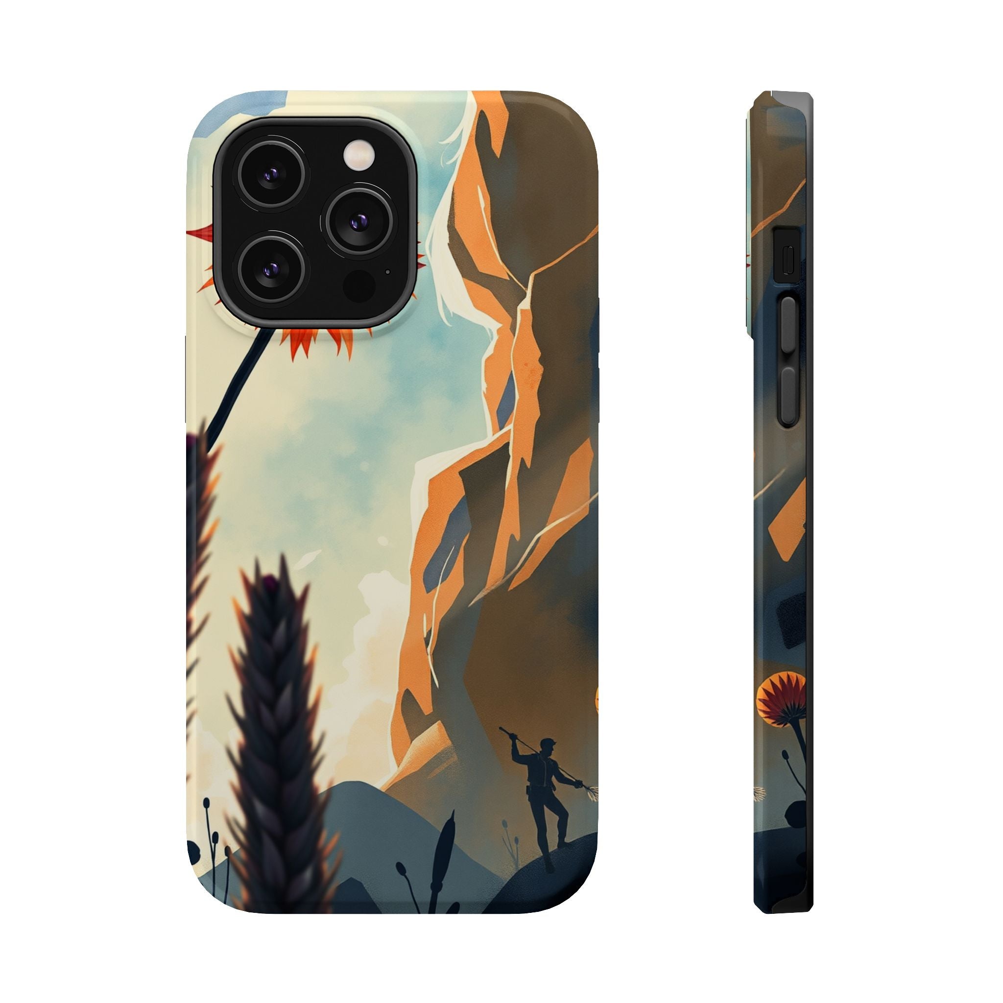 iPhone Bud Burst Vibrant Watercolor Artistic Everyday Cas Slim Snap Case · iPhon