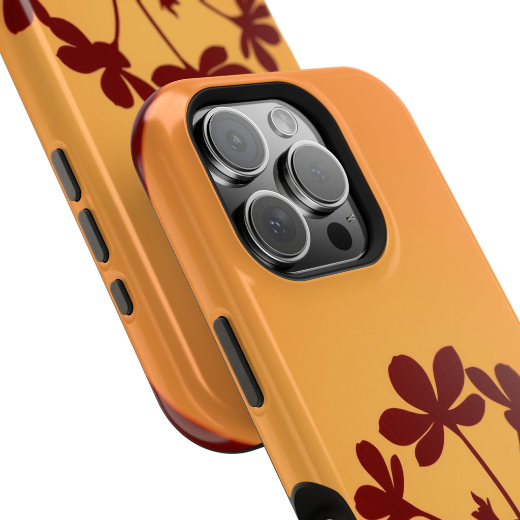 iPhone Floral Silhouette Electric Art Slim Everyday Designer Case · iPhone Case