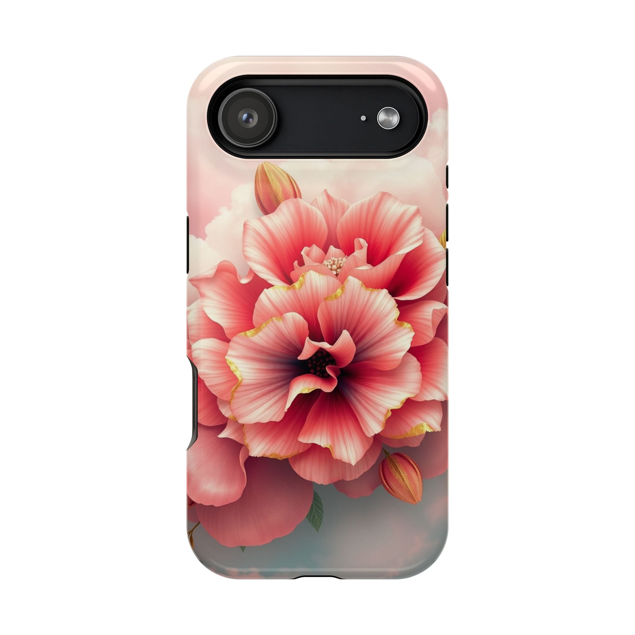 iPhone Pastel Floral Cloud Gold Foil Luxury Slim iPhone Everyday · iPhone Case