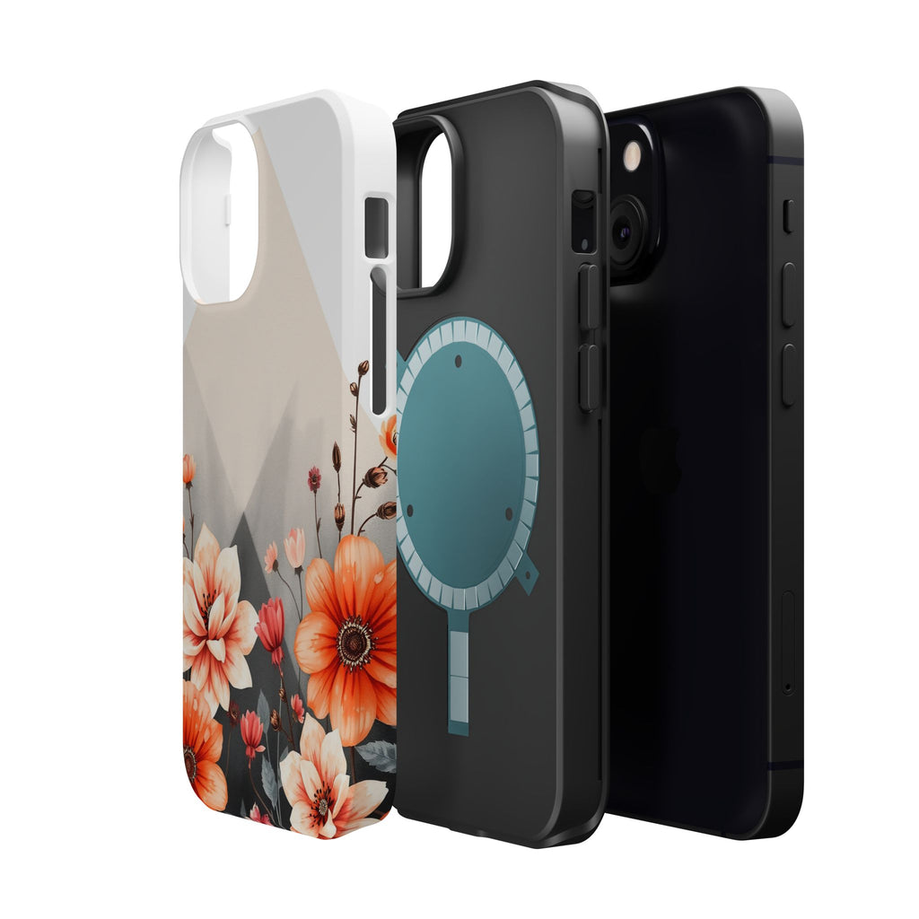 iPhone Floral Geometric Vibrant Design Slim Snap Case · iPhone Case