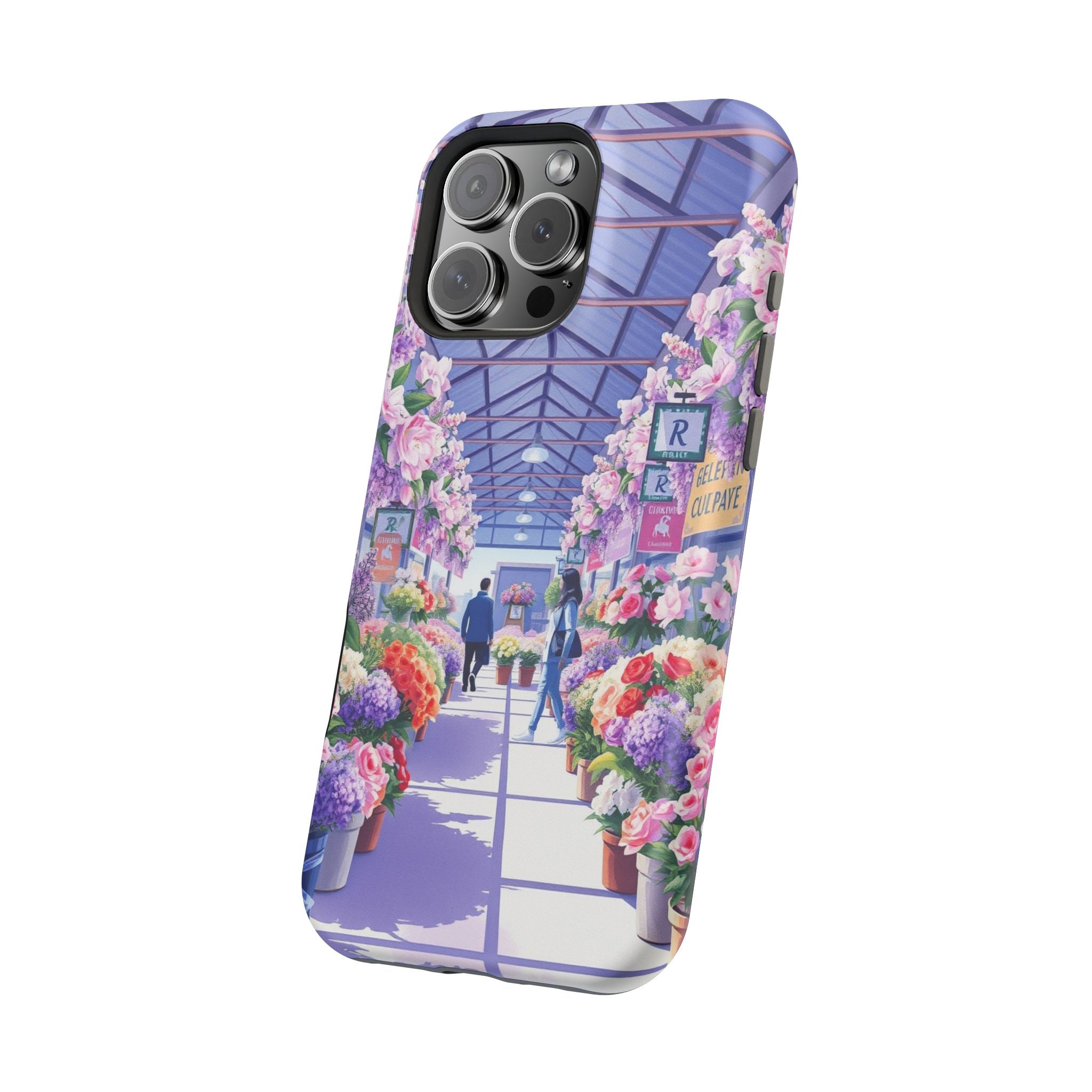 iPhone Flower Market Cinematic Art Clean Minimal Snap Cas Slim Snap Case · iPhon