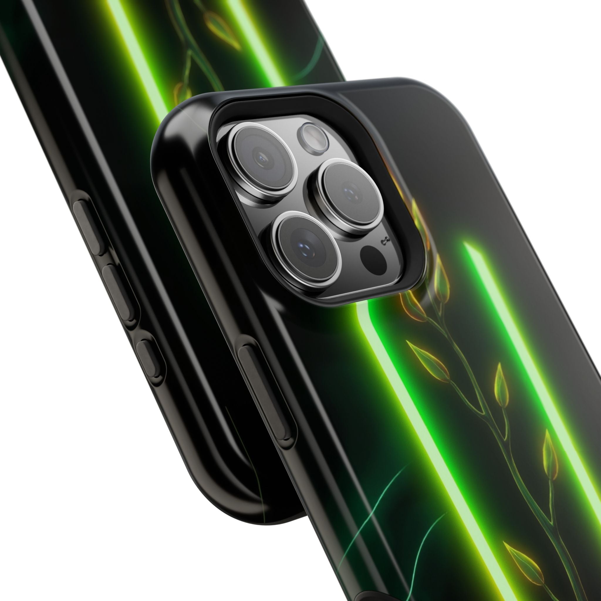 iPhone Emerald Green And Gold Minimalist Stem Slim iPhone Everyday · iPhone Case