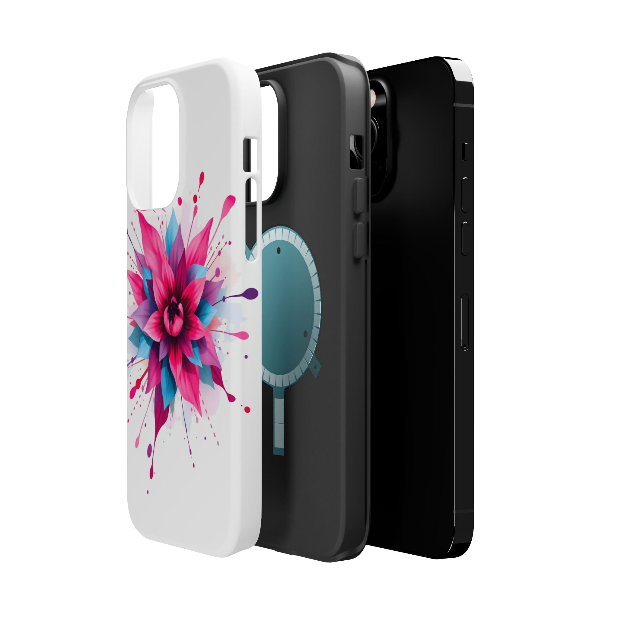 iPhone Floral Watercolor Splash Electric Art Slim iPhone Everyday · iPhone Case