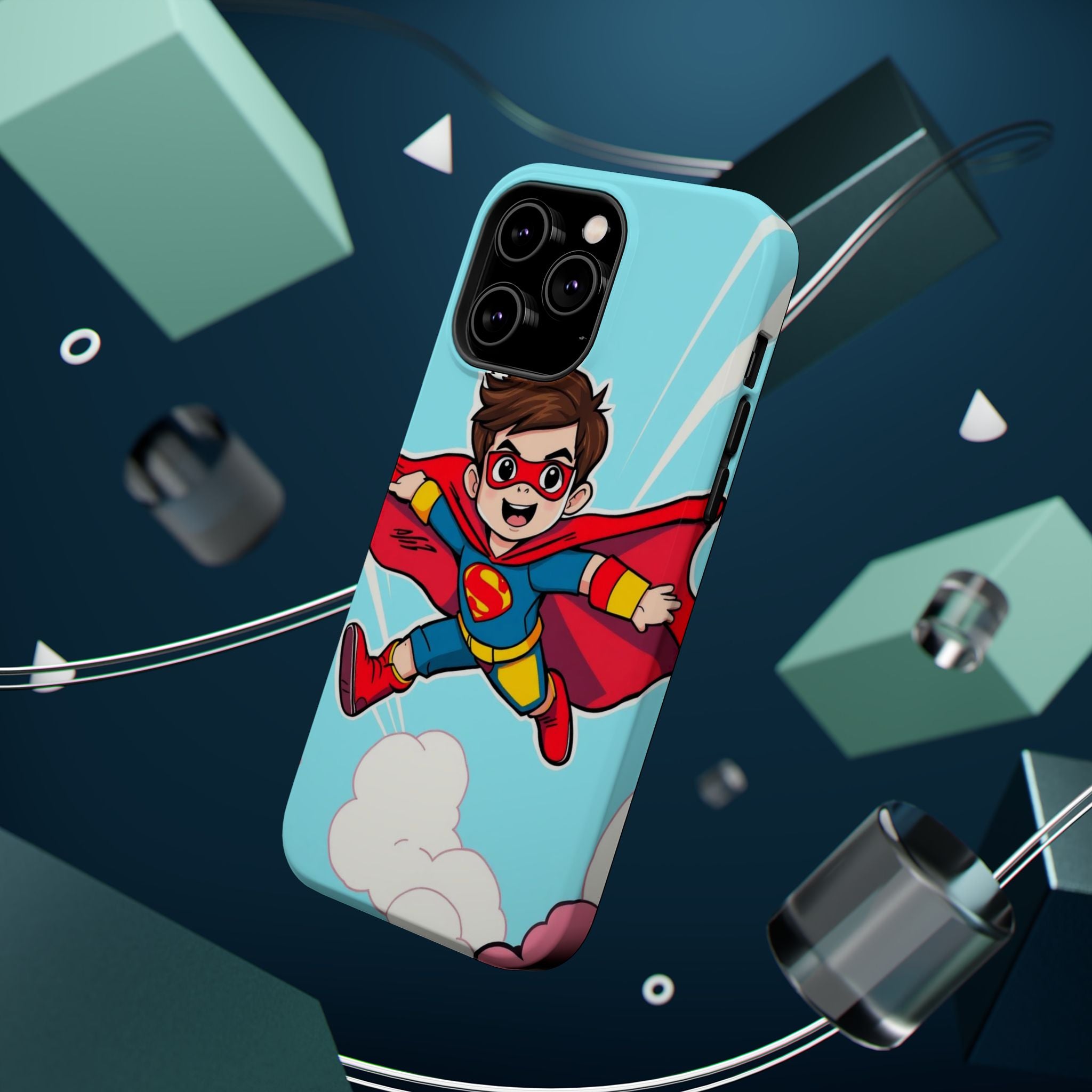 iPhone Kid Superhero Flying Kids Fun iPhone Phone Case Gift Slim · iPhone Case