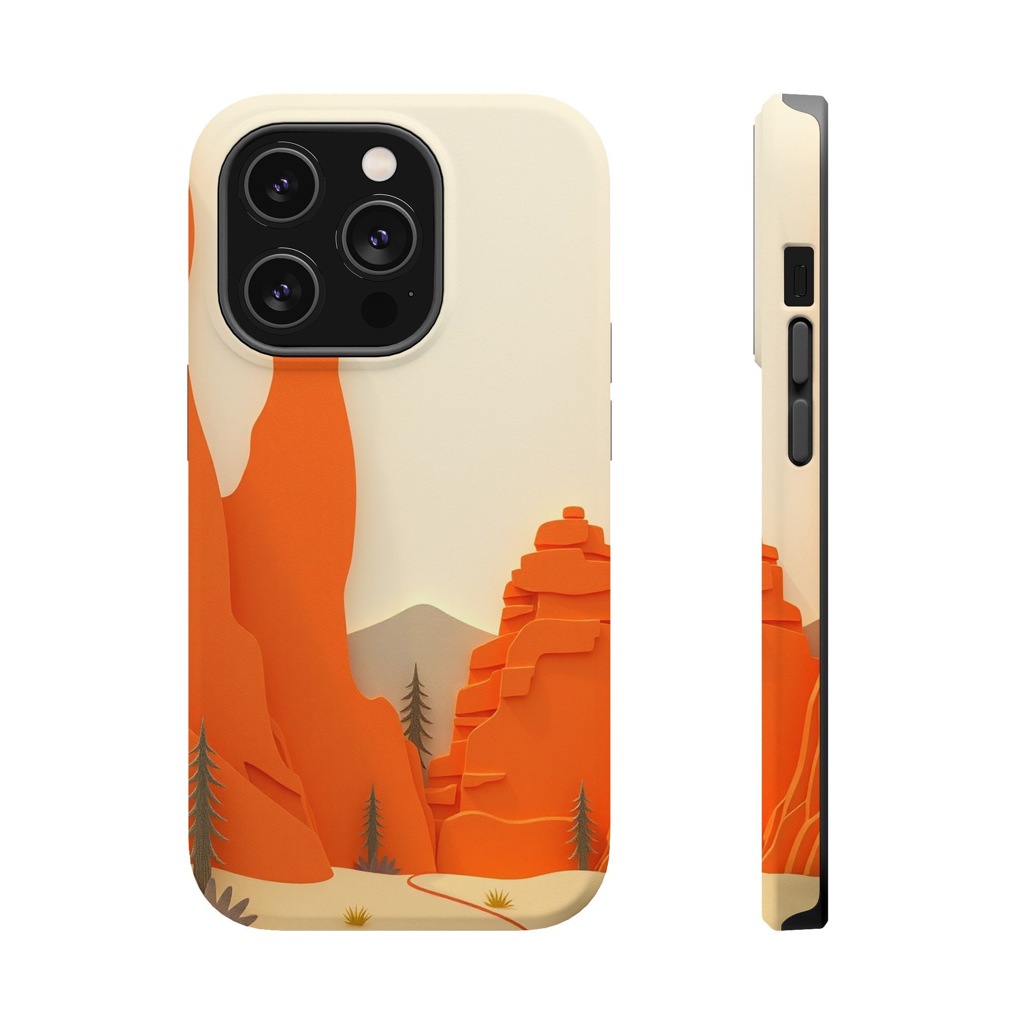 iPhone Burnt Orange And Sand Pine Ridge Slim Everyday iPhone Designer · iPhone C