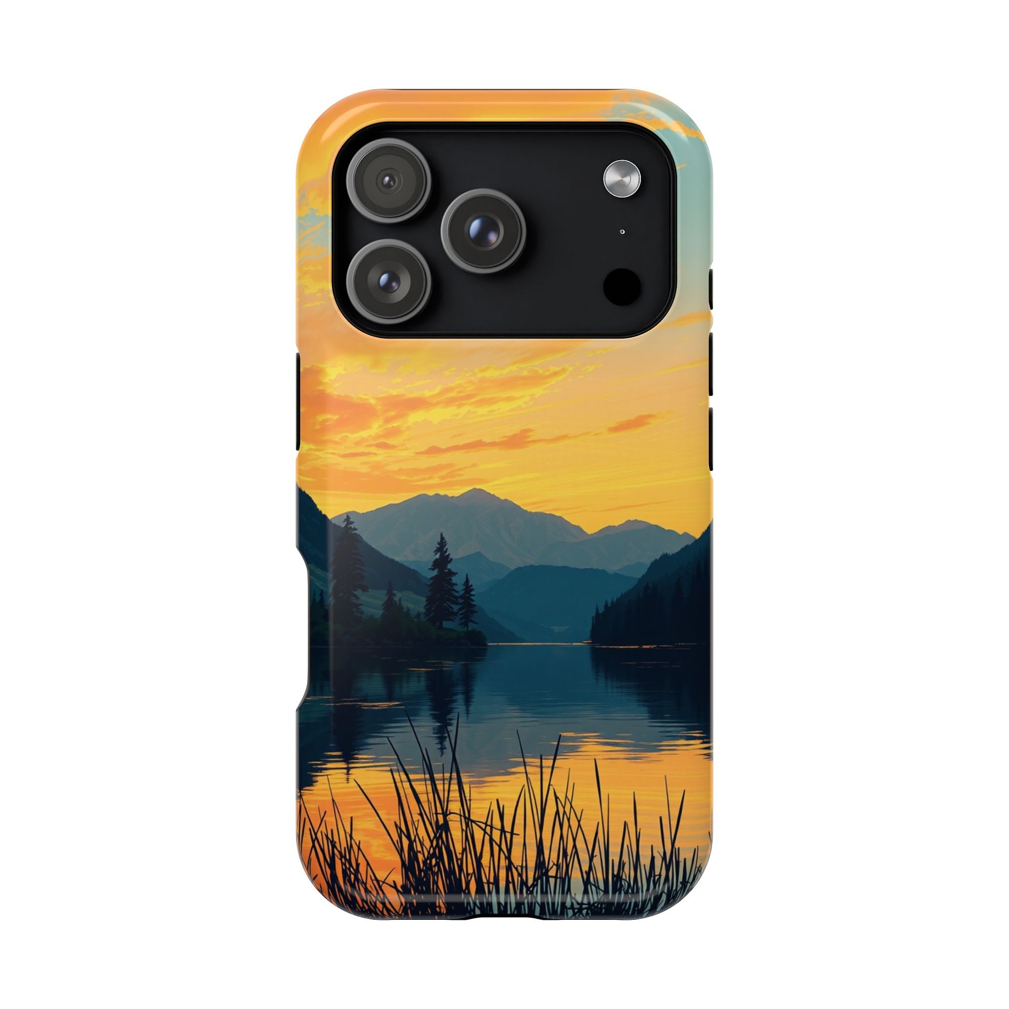 iPhone Lake at Twilight Oil Painting Impressionist iPhone Artistic · iPhone Case