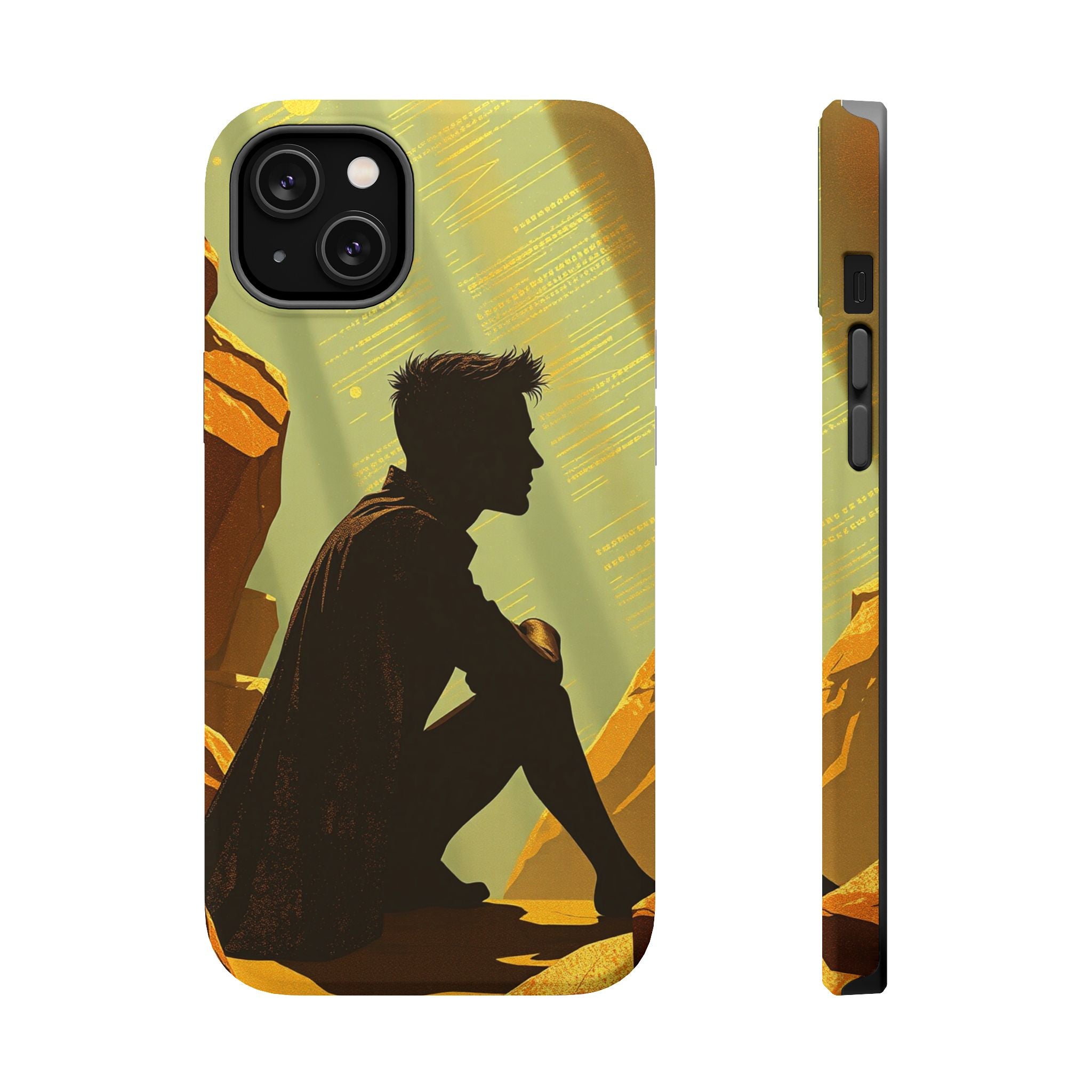 iPhone Mustard And Rust Overthinking Again Slim Everyday Designer Case · iPhone