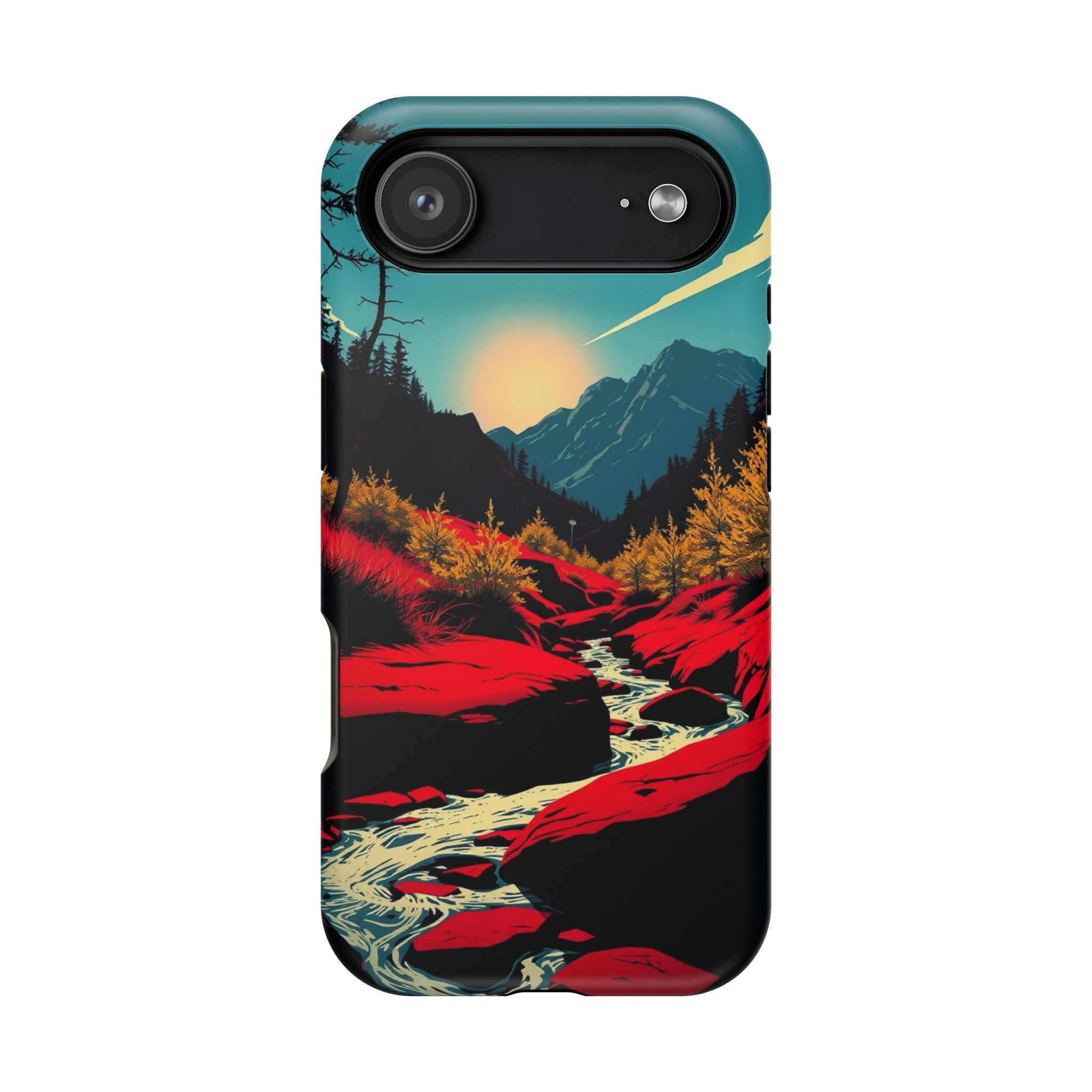 iPhone Earthy Spring Creek Design Bold Modern Everyday Snap Case · iPhone Case