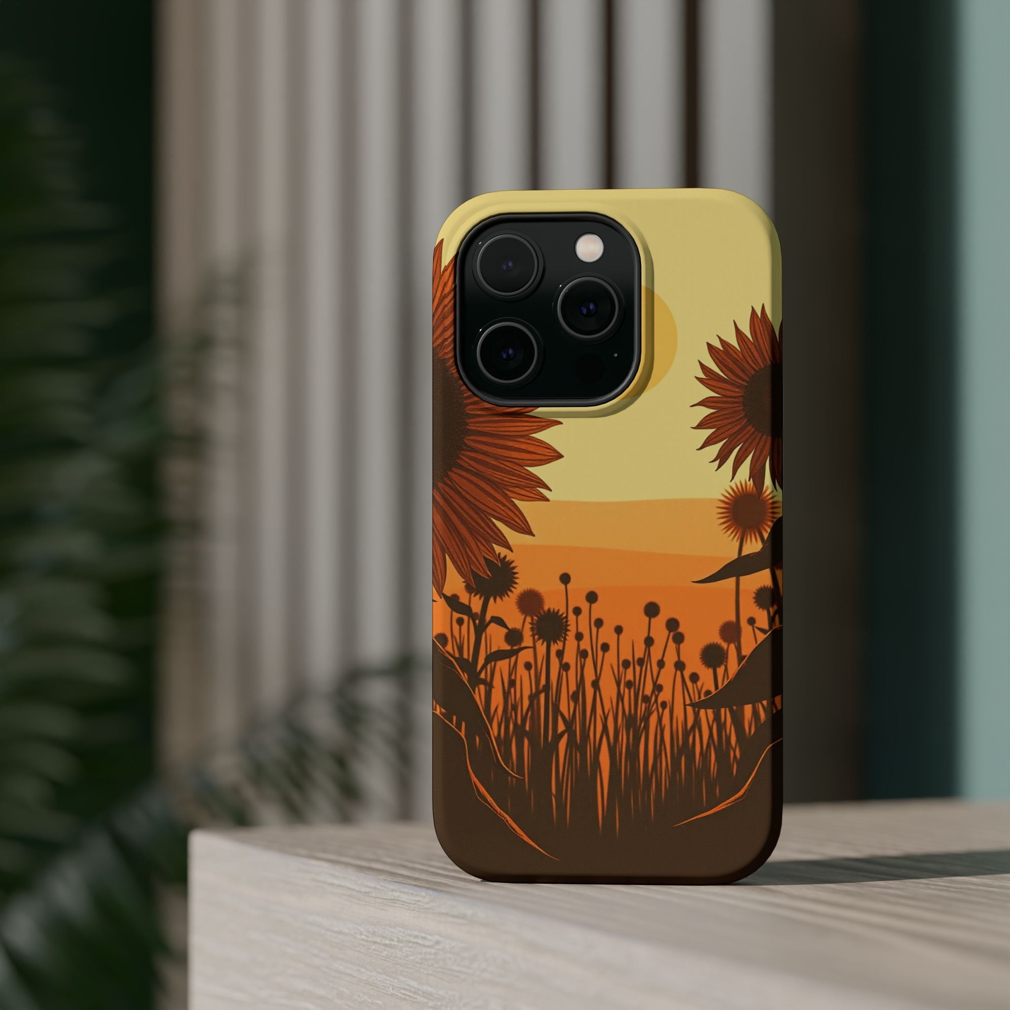 iPhone Serene Sunflower Prairie Design Slim Everyday Designer Case · iPhone Case