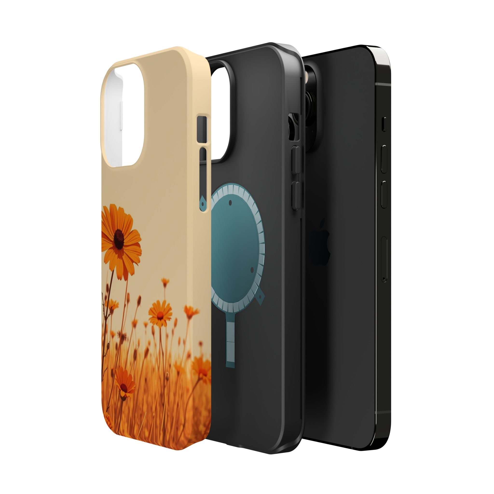 iPhone Wildflower Field Minimalist Line Art Slim Everyday Designer Case · iPhone
