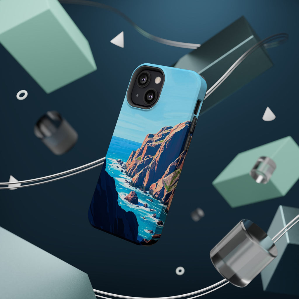 iPhone Rocky Coastline Oil Painting Impressionist iPhone Clean Minimal · iPhone