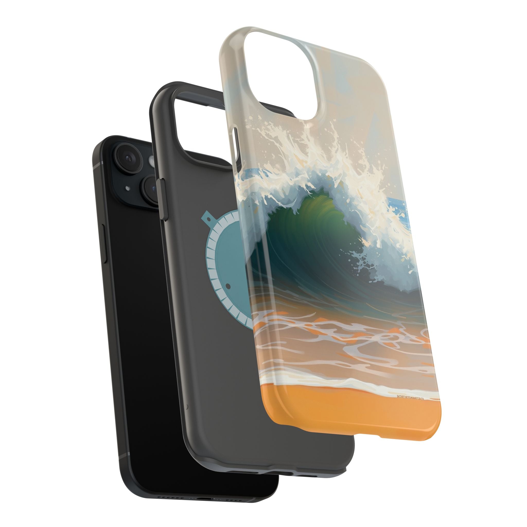 iPhone Radiant Ocean Wave Crash Design Slim Everyday Designer Case · iPhone Case