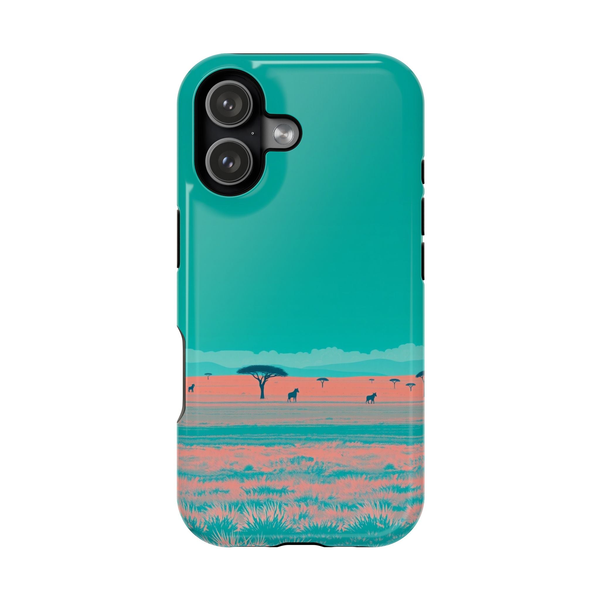iPhone Savanna Horizon Risograph Print Slim Everyday Designer Case · iPhone Case