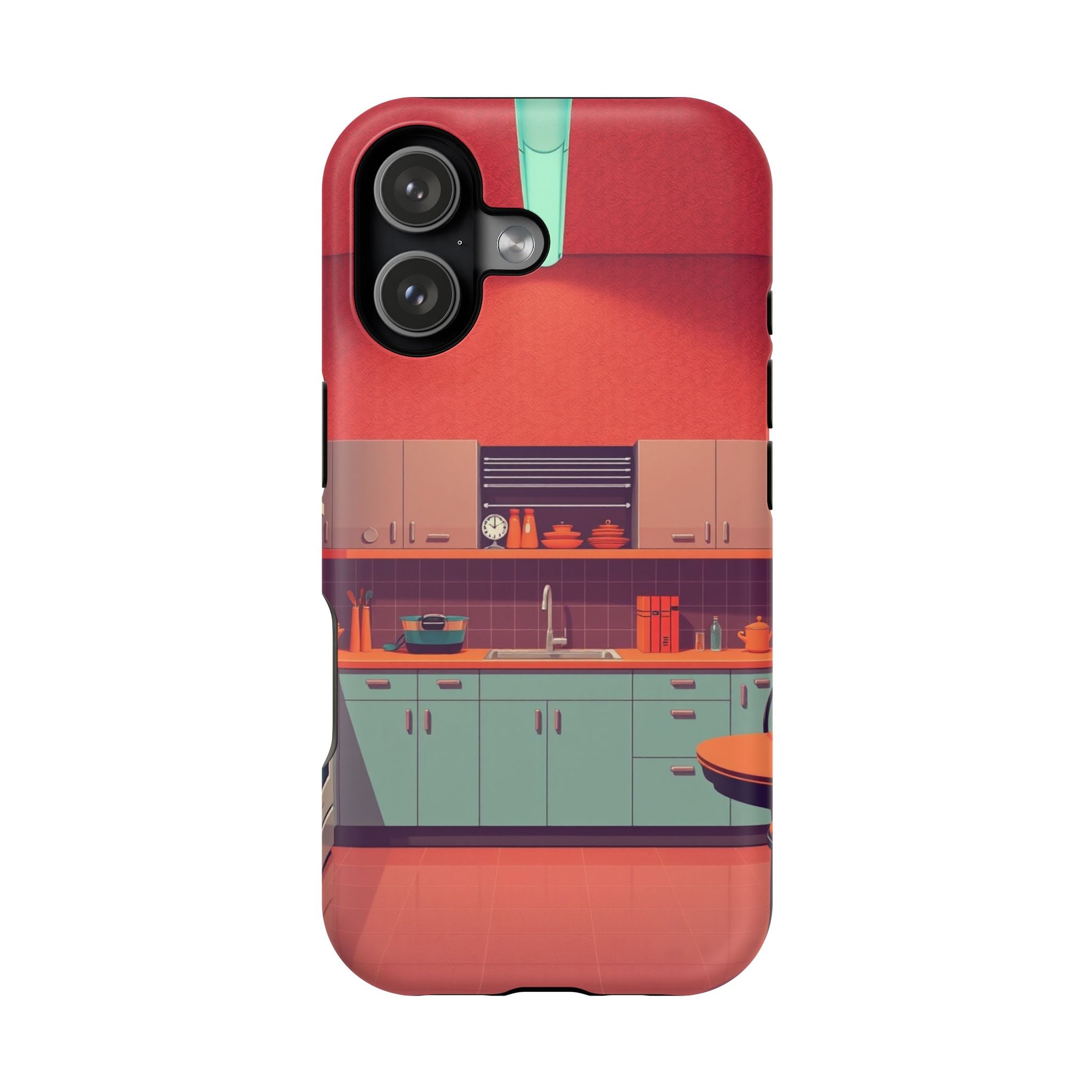 iPhone Earthy 1950s Kitchen Design Bold Modern Everyday Snap Case · iPhone Case