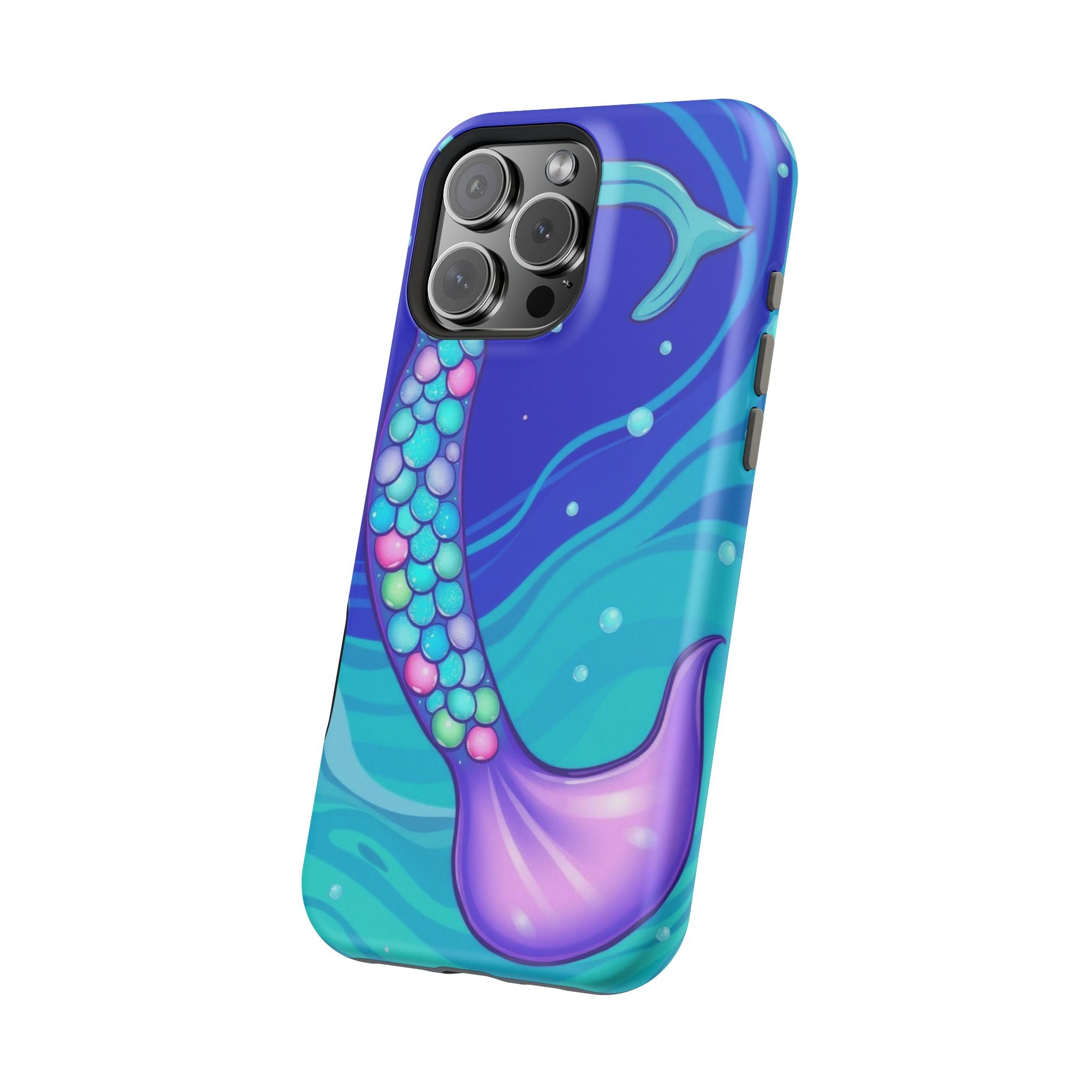 iPhone Mermaid Tail Swirl Kids Fun iPhone Phone Case Gift Artistic · iPhone Case