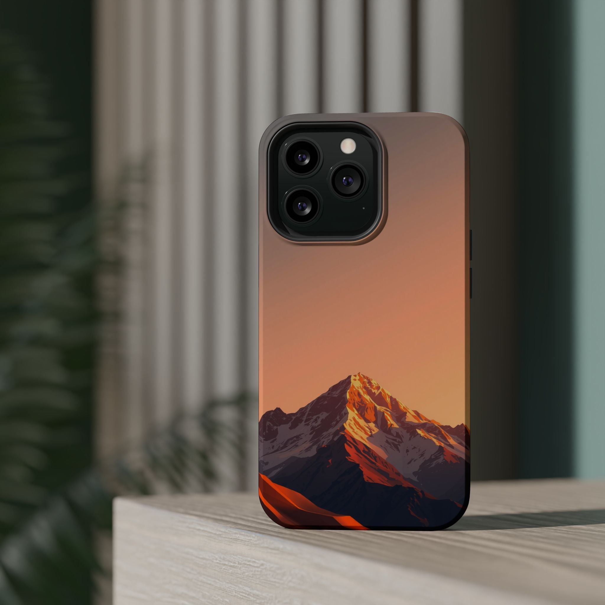iPhone Mountain at Sunrise Bold Art 10 Slim Everyday Designer Case · iPhone Case