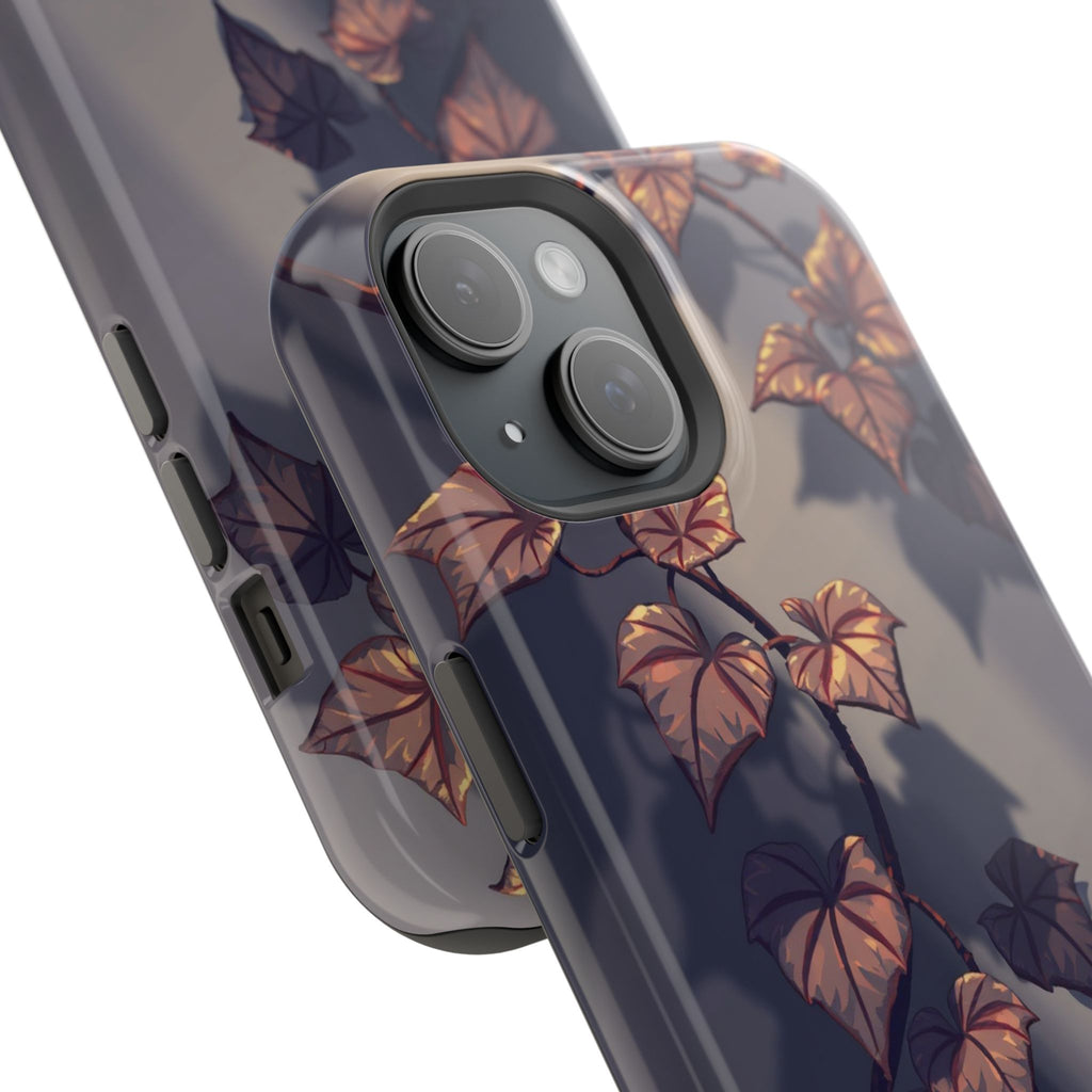 iPhone Charcoal And Copper Art Nouveau Vine Soft iPhone 13 Finish · iPhone Case
