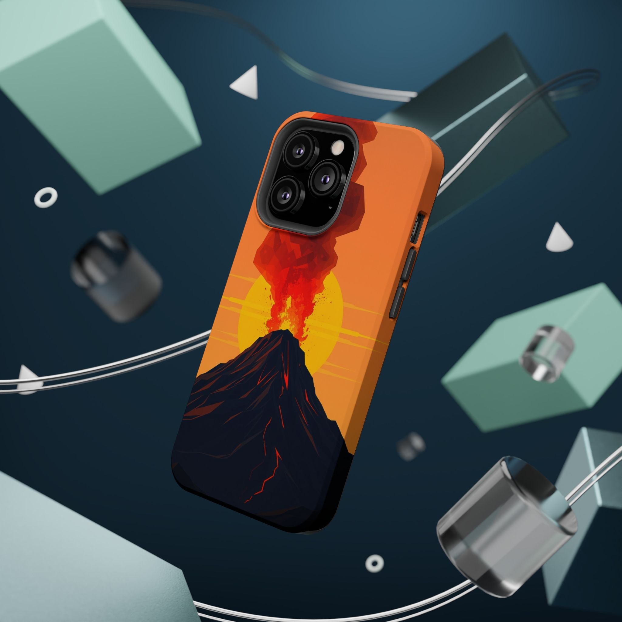 iPhone Vibrant Volcanic Eruption Design Slim Everyday iPhone Designer · iPhone C