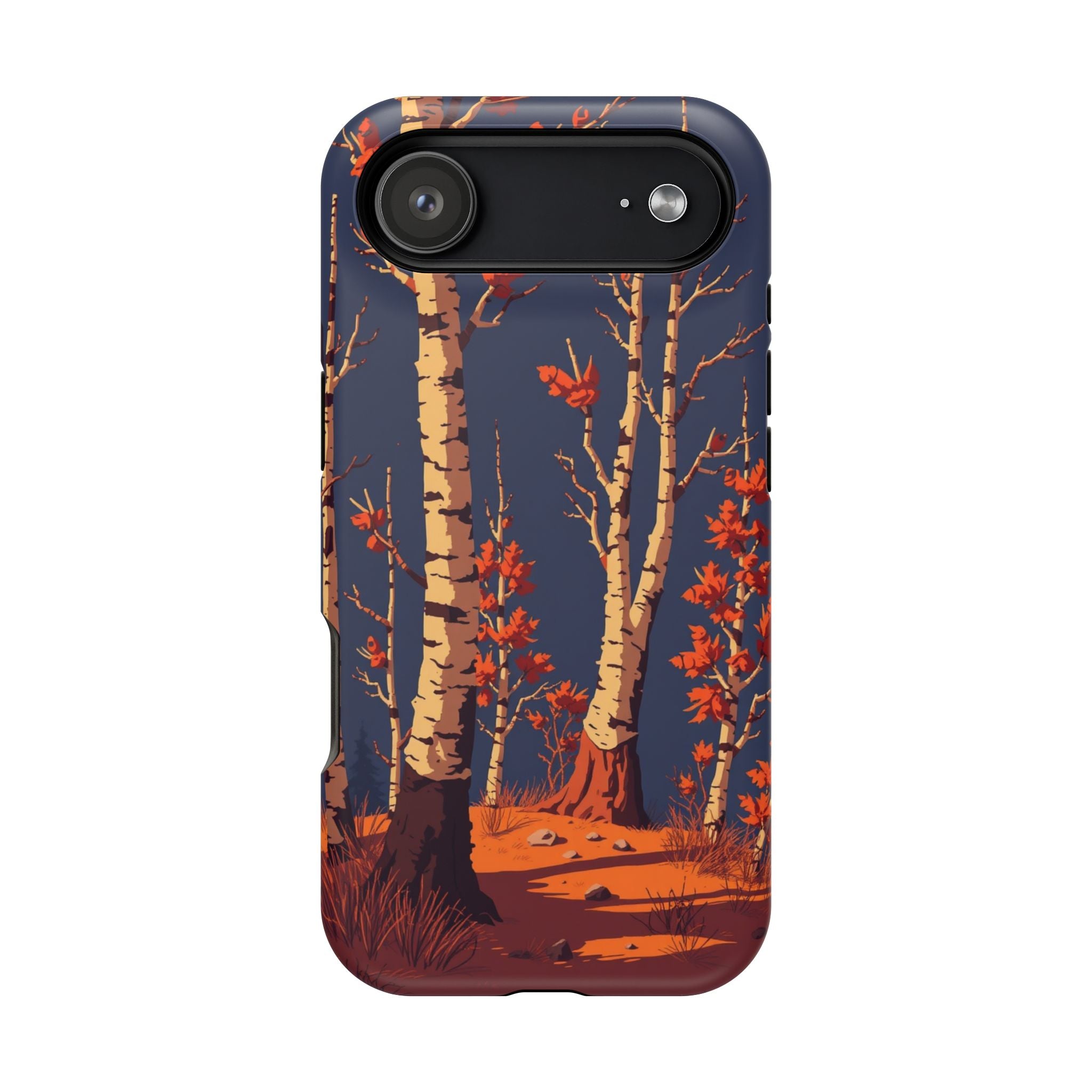 iPhone Birch Grove Pixel Art -Bit Bold Modern Everyday Snap Case · iPhone Case