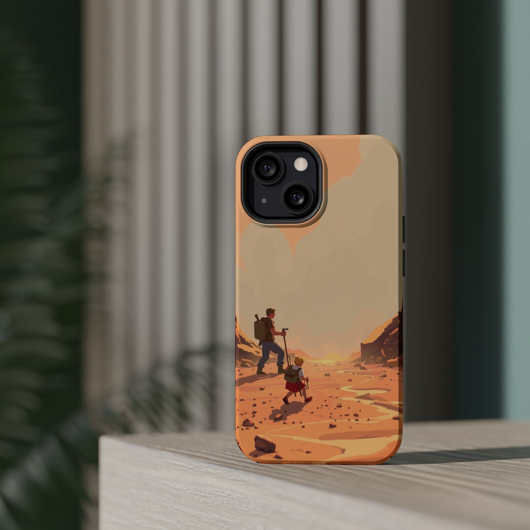 iPhone Burnt Orange And Sand Barely Surviving Slim Everyday Designer Case · iPho
