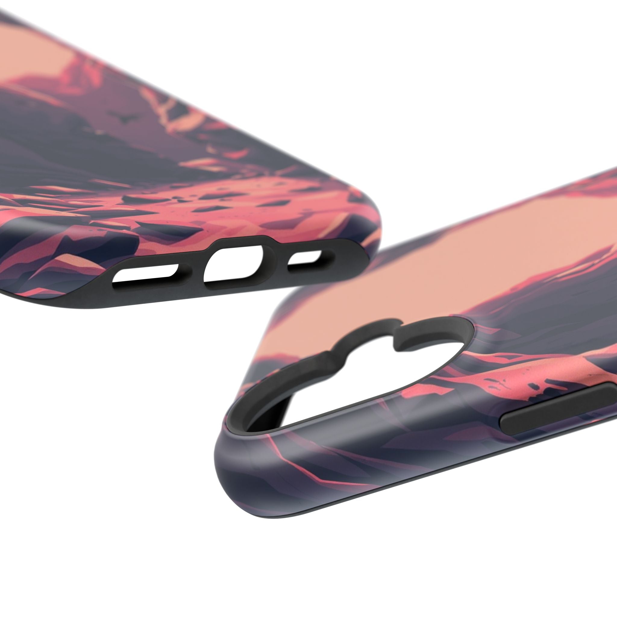 iPhone Rose Pink And Cream Dark Crystal Cave Slim Everyday Designer Case · iPhon