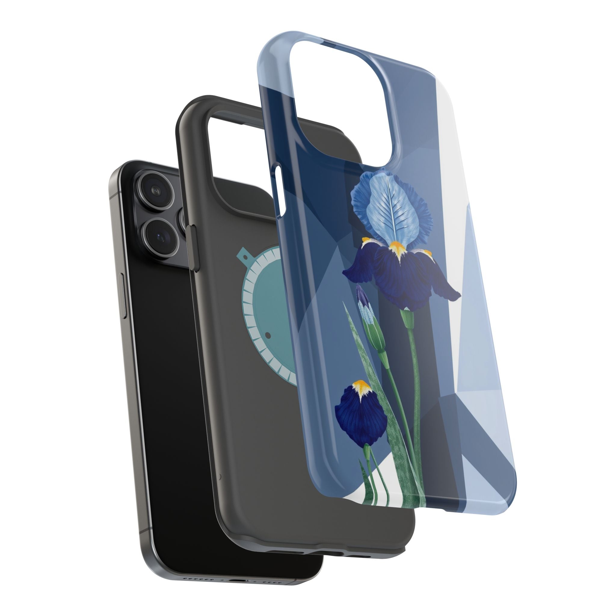 iPhone Earthy Iris Garden Design Bold Modern Everyday Snap Case · iPhone Case
