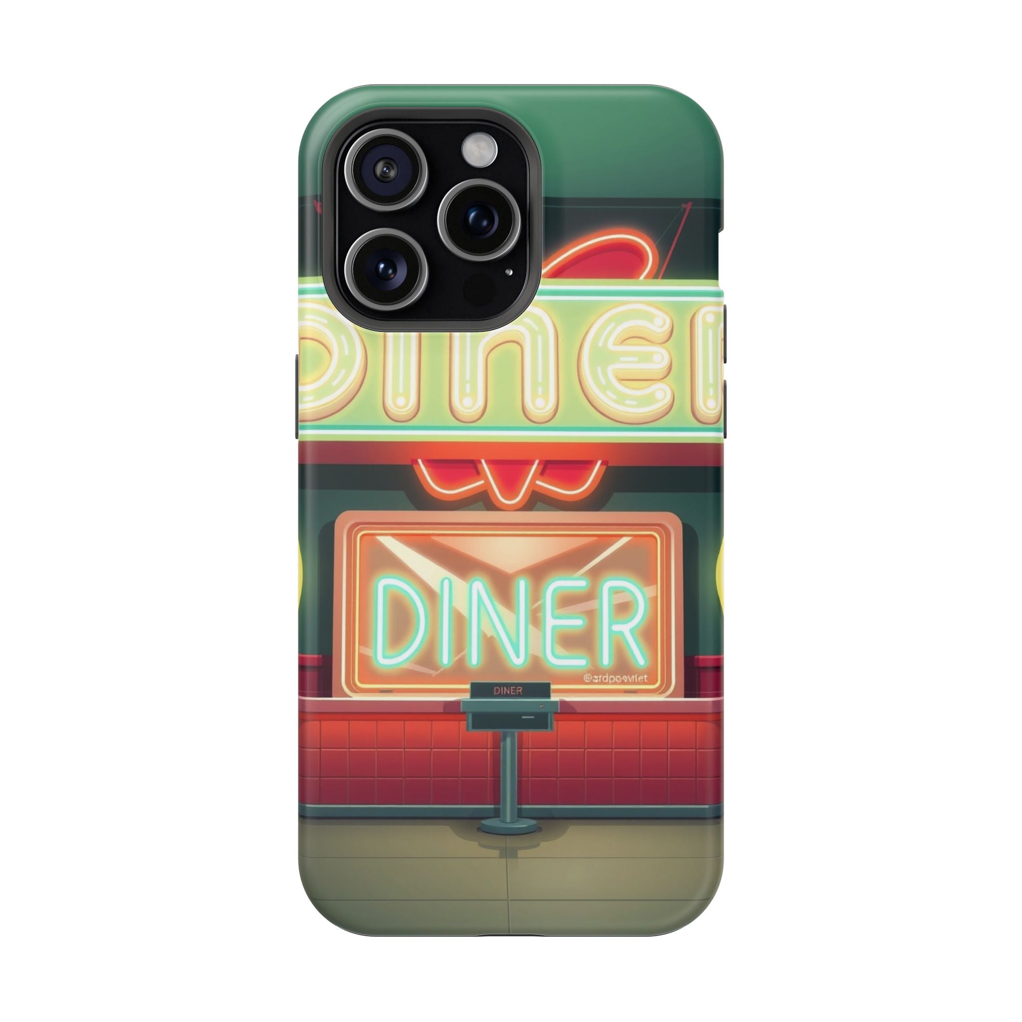 iPhone Neon Diner Sign Mystic Art Bold Modern Everyday Snap Case · iPhone Case