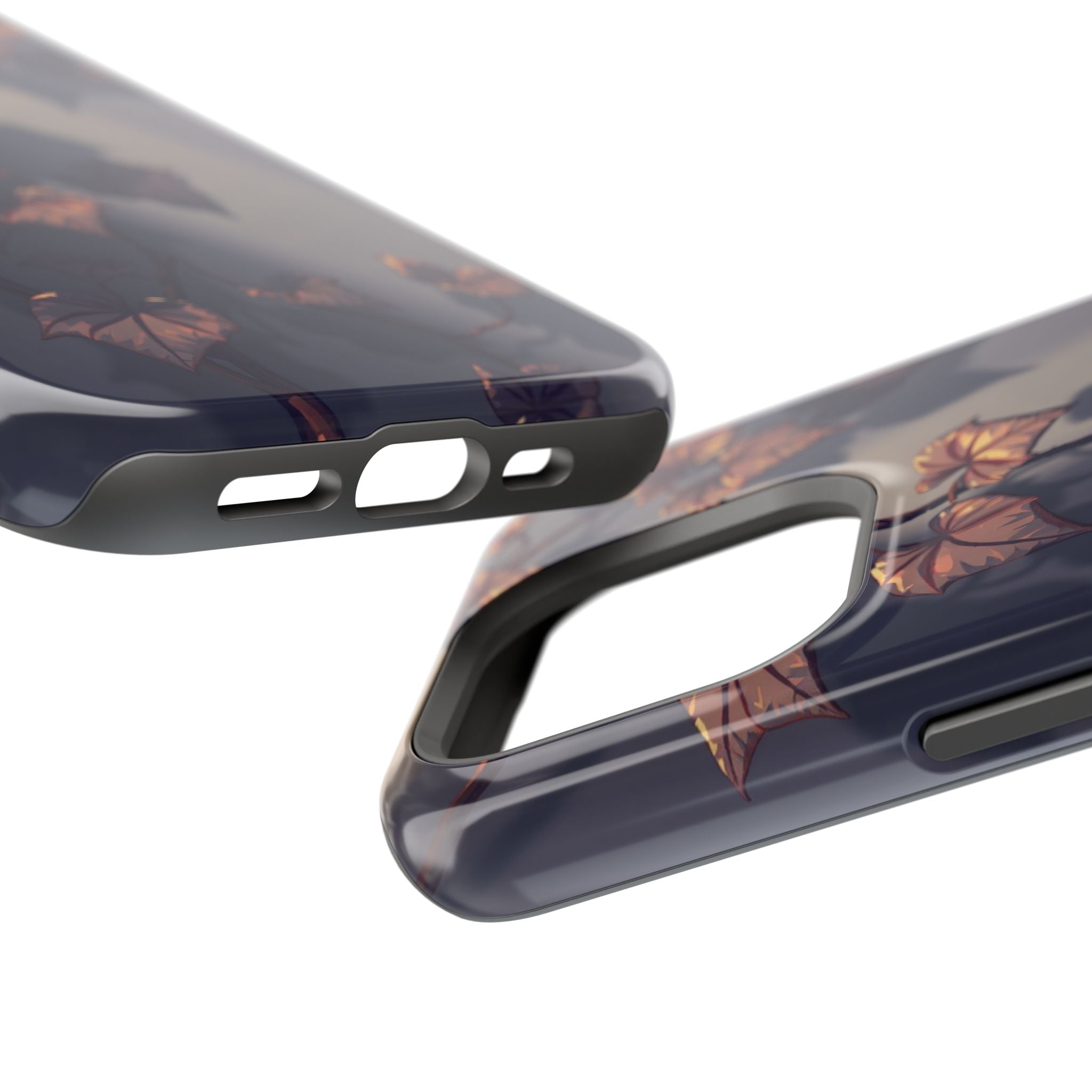 iPhone Charcoal And Copper Art Nouveau Vine Soft iPhone 13 Finish · iPhone Case