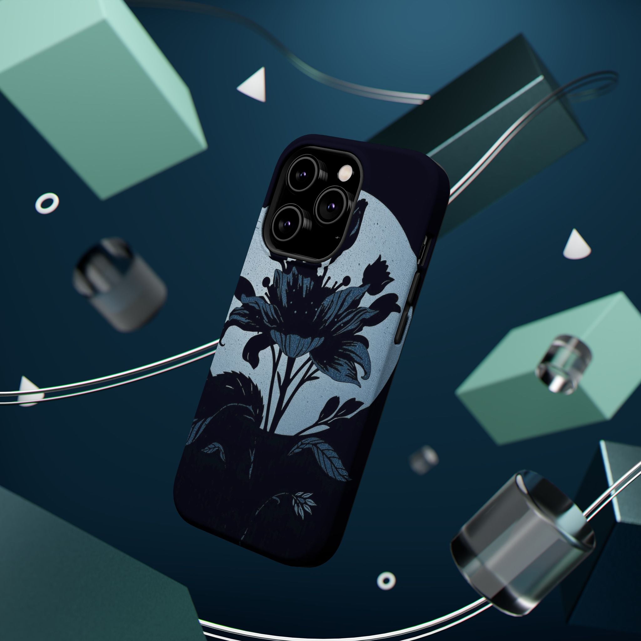 iPhone Radiant Floral Silhouette Design Slim Everyday Designer Case · iPhone Cas