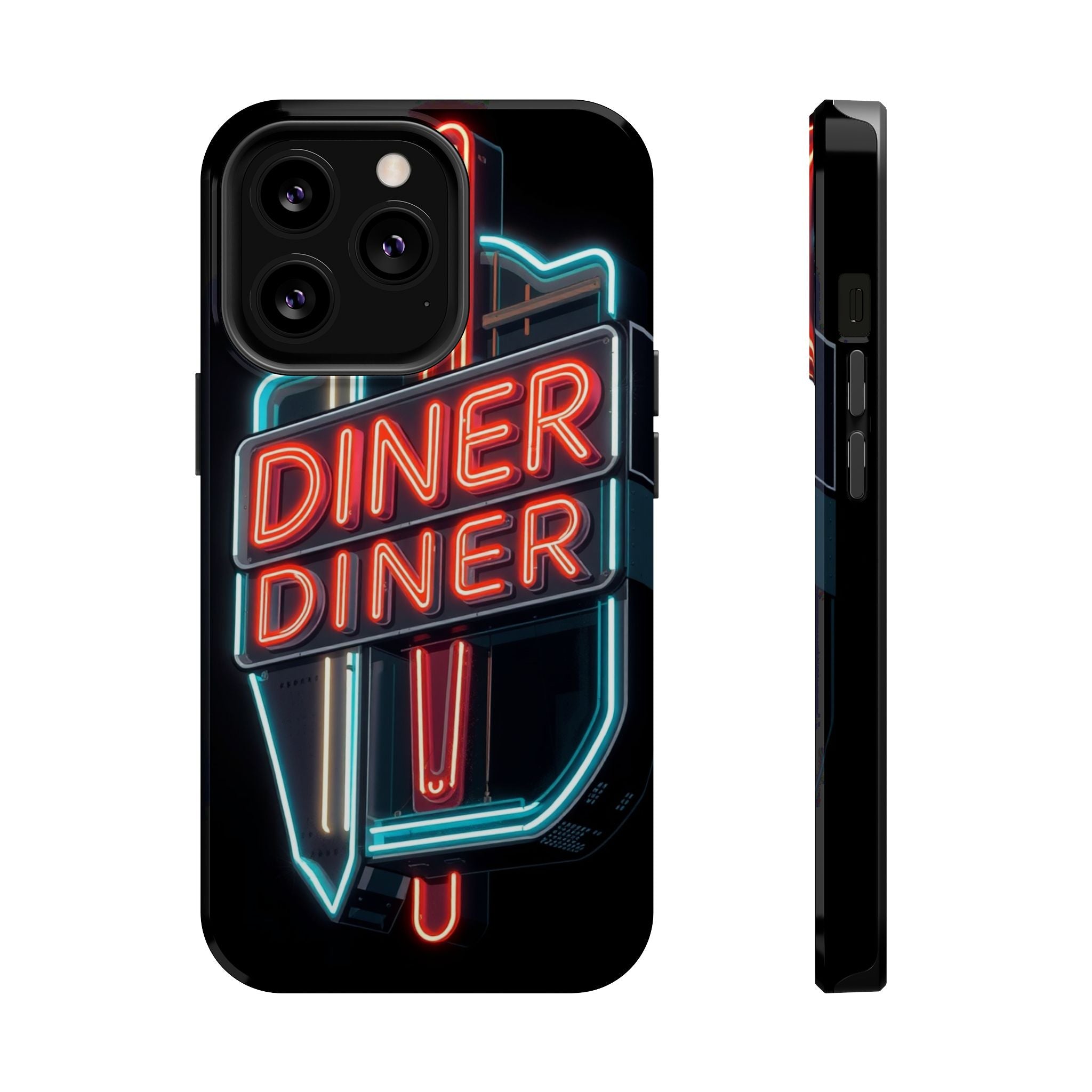iPhone Neon Diner Sign Electric Art Slim Everyday Designer Case · iPhone Case