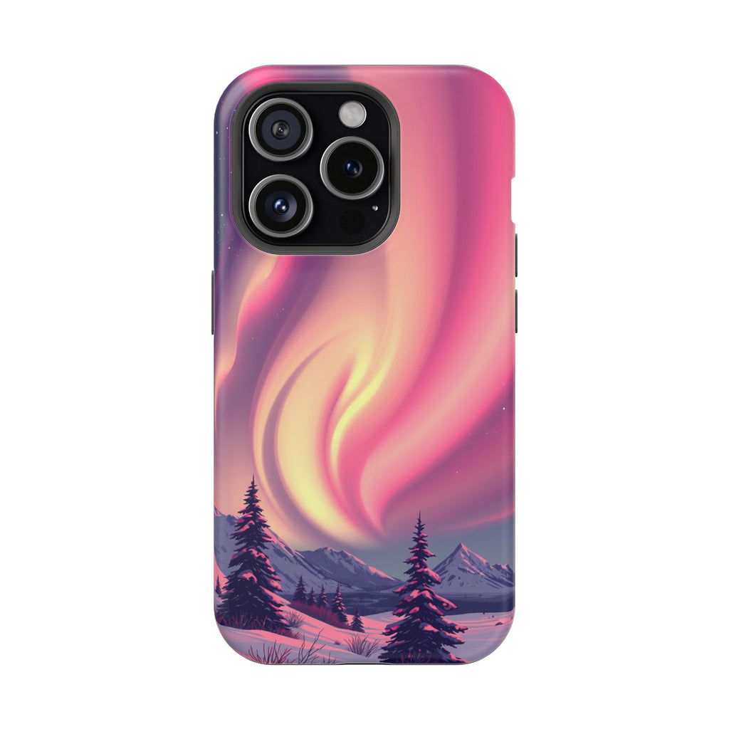 iPhone Rose Pink And Cream Northern Lights Slim iPhone Everyday · iPhone Case