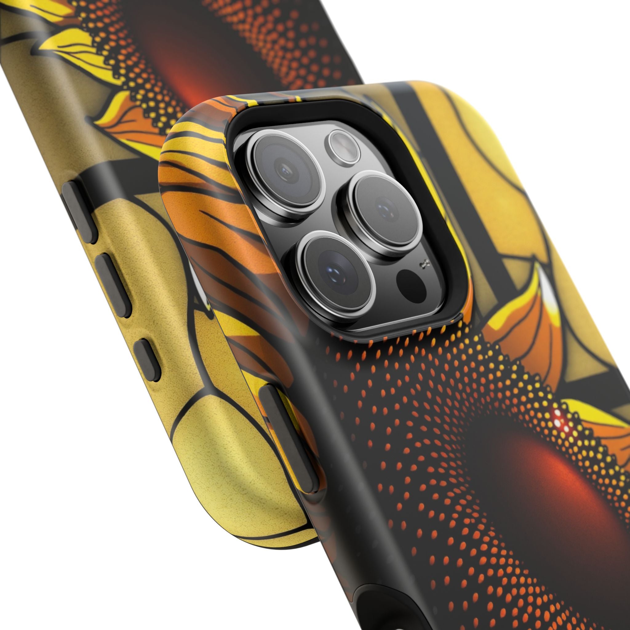 iPhone Sunflower Pop Stained Glass Bold Modern Everyday Snap Case · iPhone Case