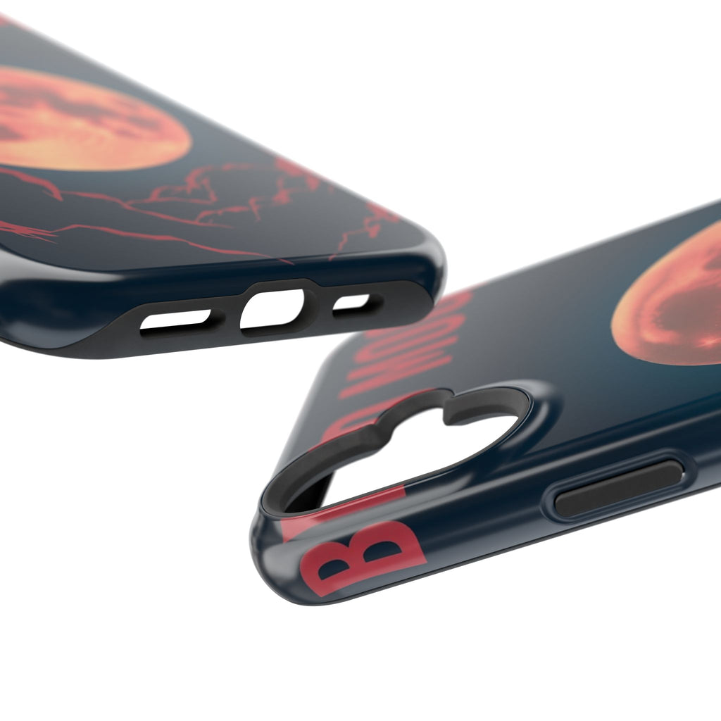 iPhone Blood Moon Rise Vintage Retro Poster Slim Everyday Designer Case · iPhone